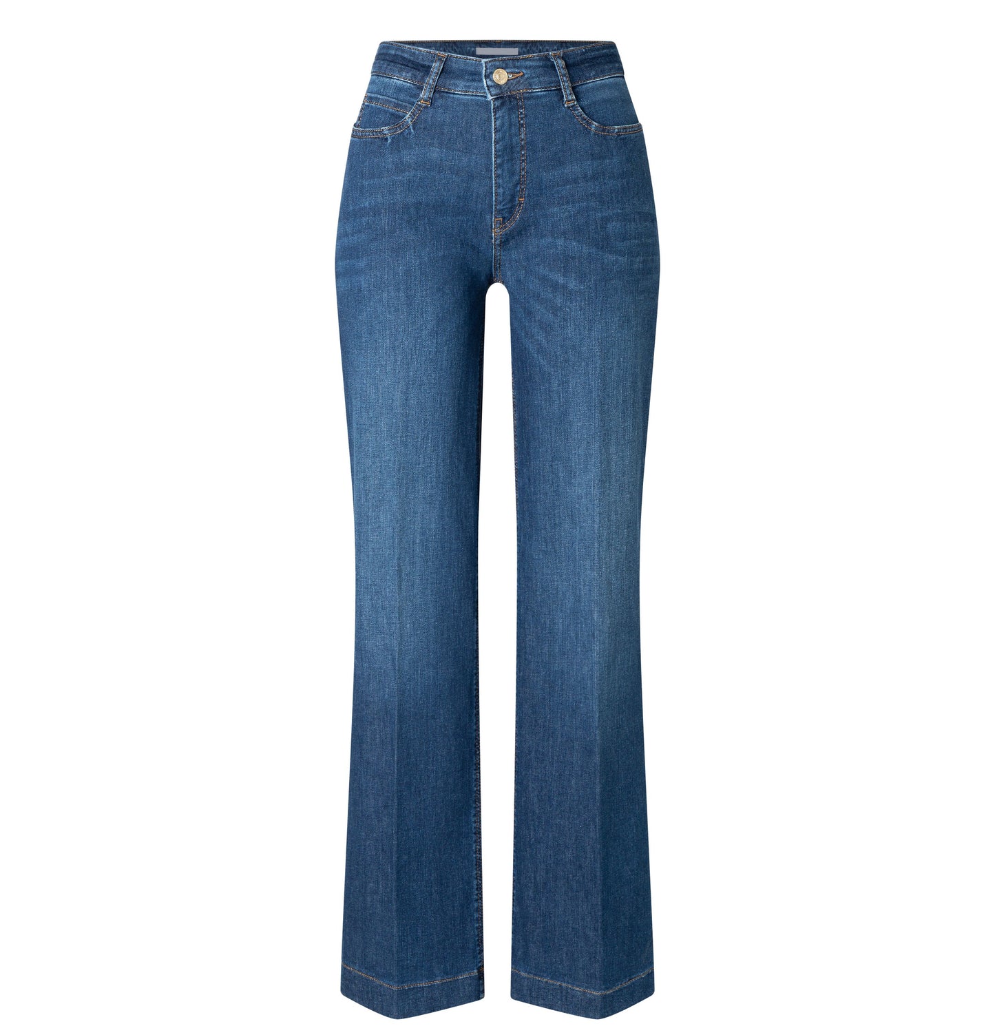 Mac Damen Jeans Hose Wide Authentic Stretch Denim Blue 0387L522890 D620