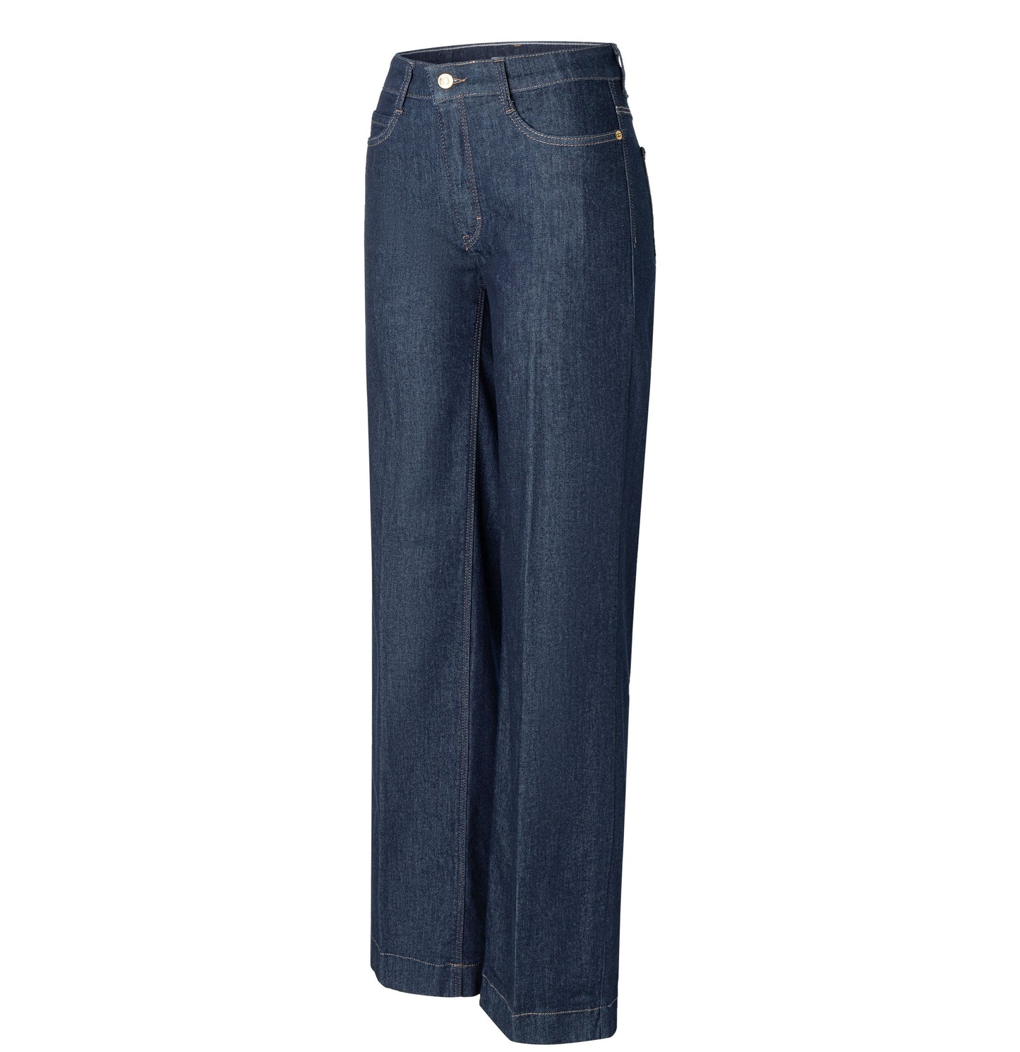 Mac Damen Jeans Hose Wide Authentic Stretch Denim Blue 0387L522890 D683