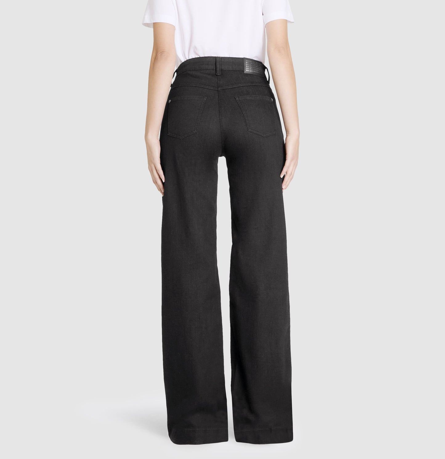Mac Damen Jeans Hose Wide Authentic Stretch Denim Black 0387L522890 D999