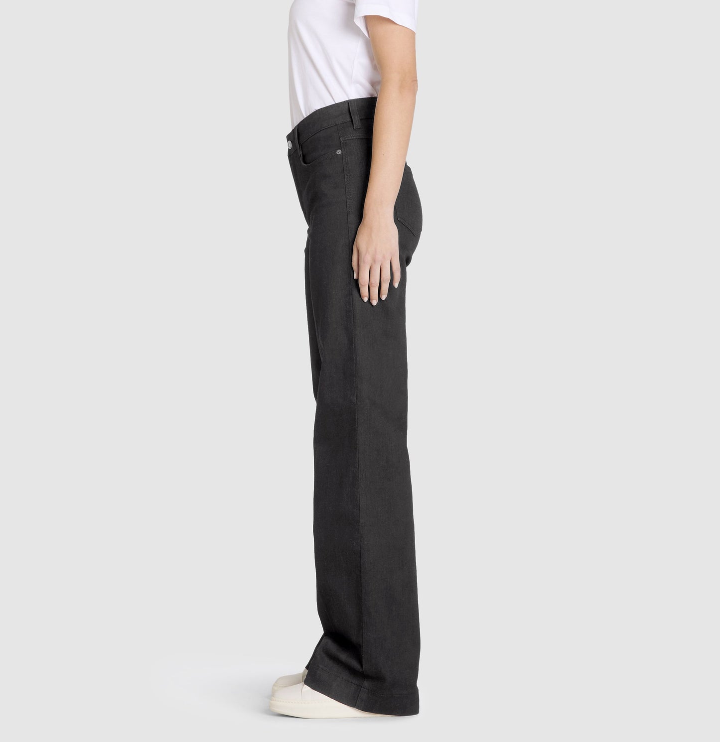 Mac Damen Jeans Hose Wide Authentic Stretch Denim Black 0387L522890 D999