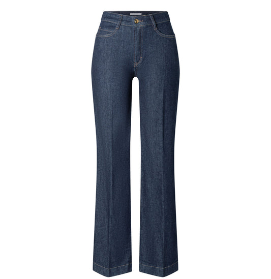 Mac Damen Jeans Hose Wide Authentic Stretch Denim Blue 0387L522890 D683