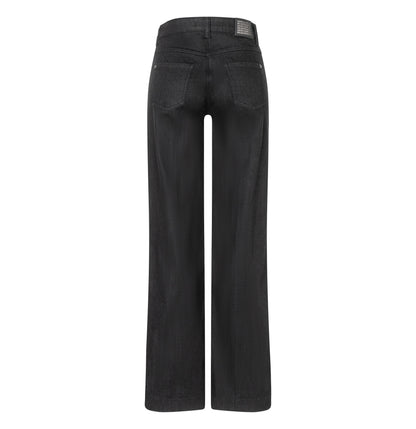 Mac Damen Jeans Hose Wide Authentic Stretch Denim Black 0387L522890 D999