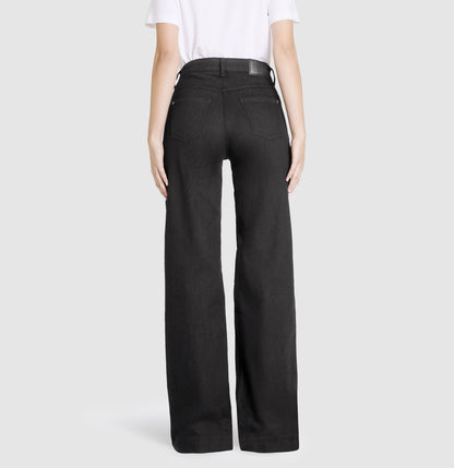 Mac Damen Jeans Hose Wide Authentic Stretch Denim Black 0387L522890 D999