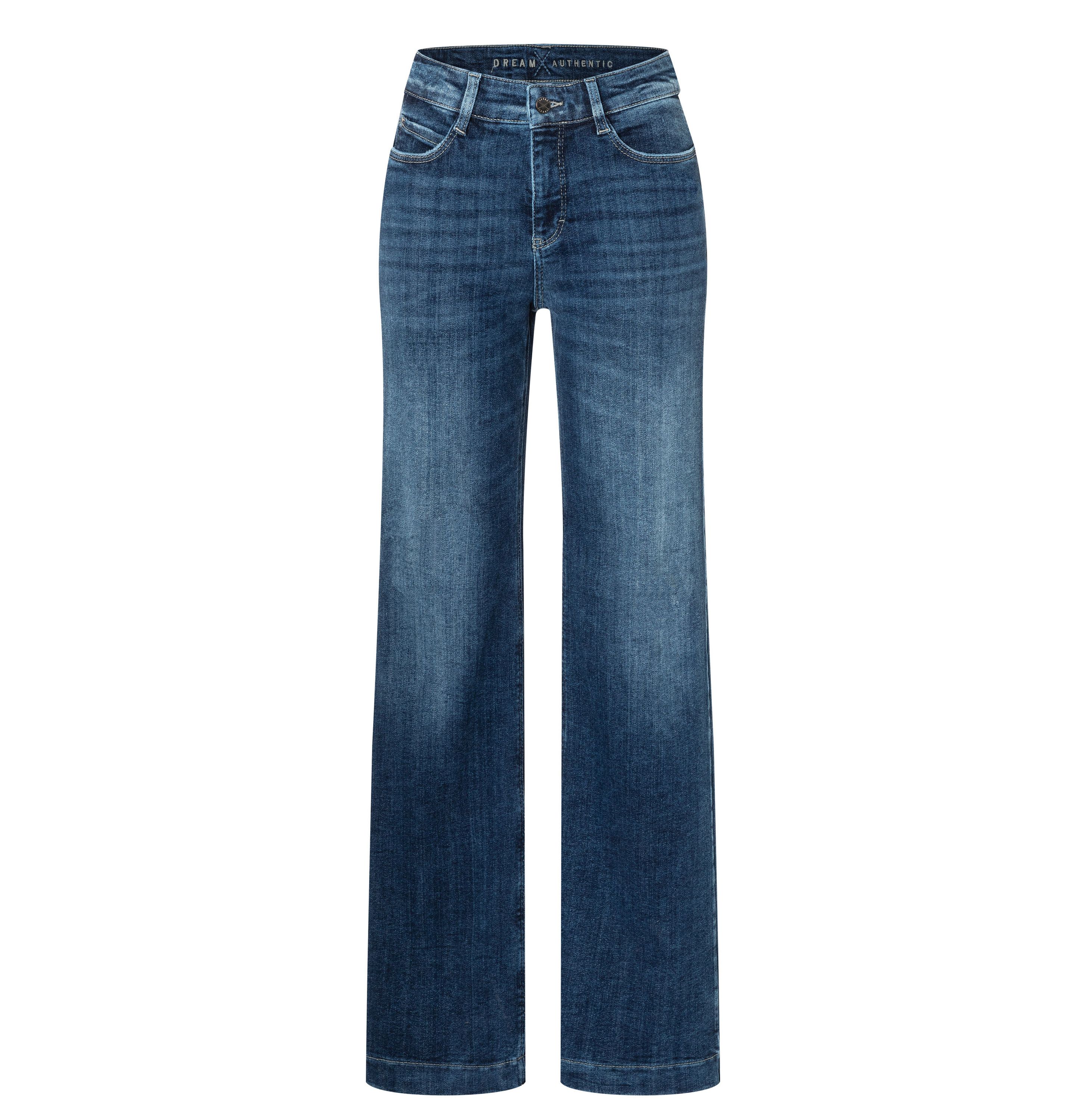 MAC JEANS - DREAM WIDE, Authentic mega flex - Wide Fit - 5439-90-0358L-D574 - blau