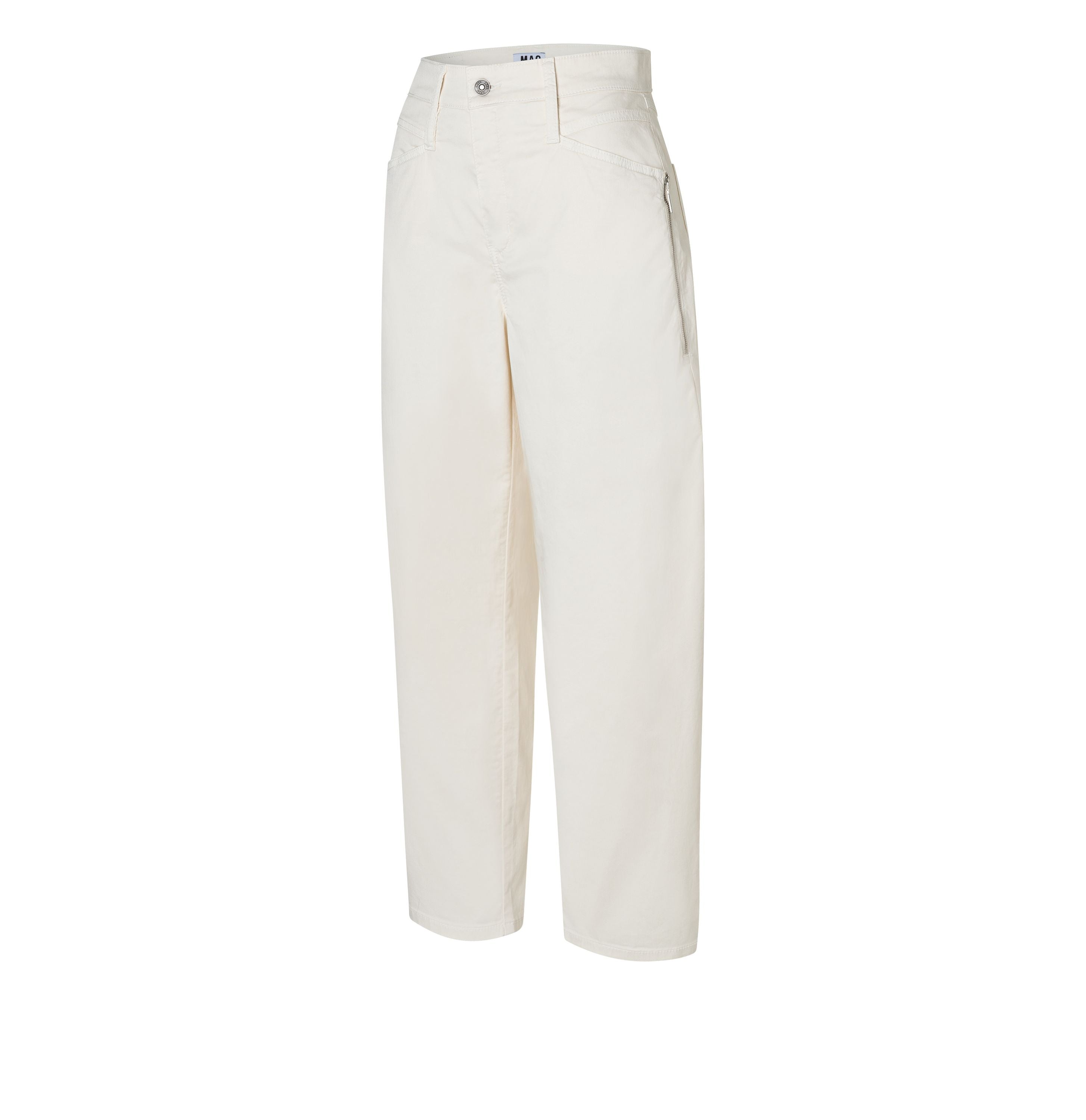 MAC JEANS - BORA, Authentic stretch gabardine - Relaxed Fit - 3141-00-0434L-014R - weiß