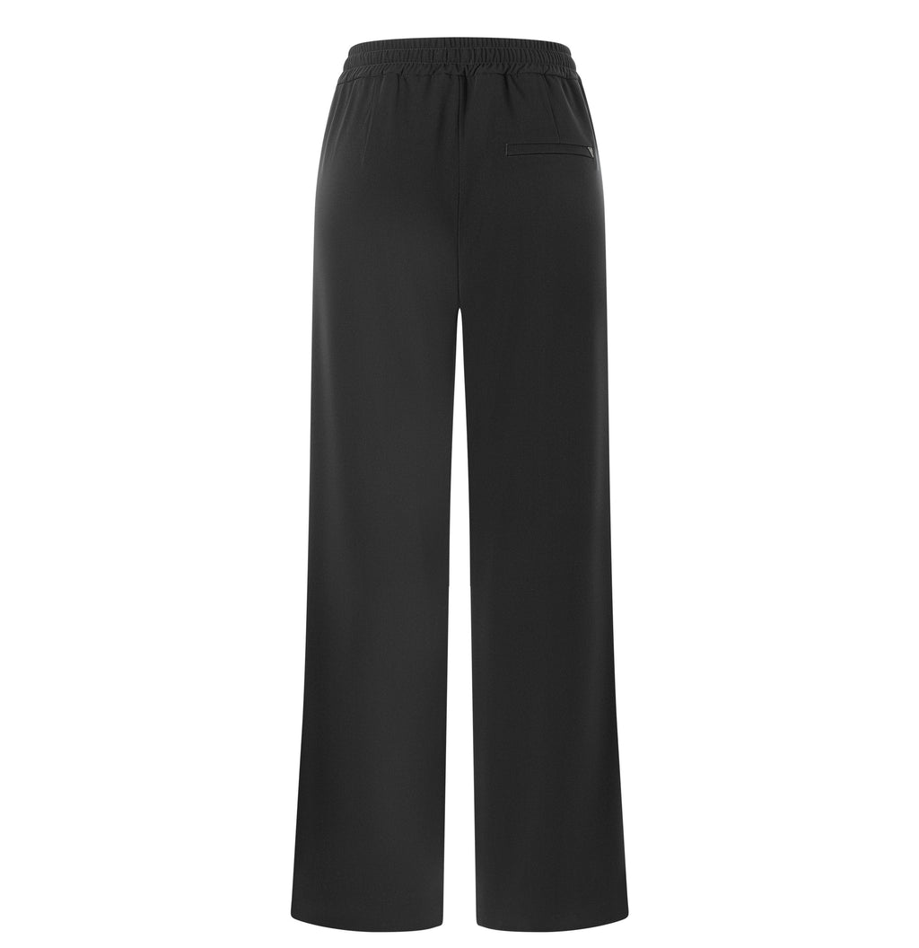 MAC JEANS - CHRISTY, Floating crepe - Wide Fit - 3418-00-0231L-090 - schwarz