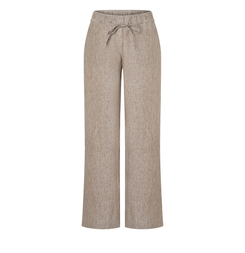 MAC JEANS - CHIARA BELT, Pure linen - Wide Fit - 3447-00-0294L-236M - braun