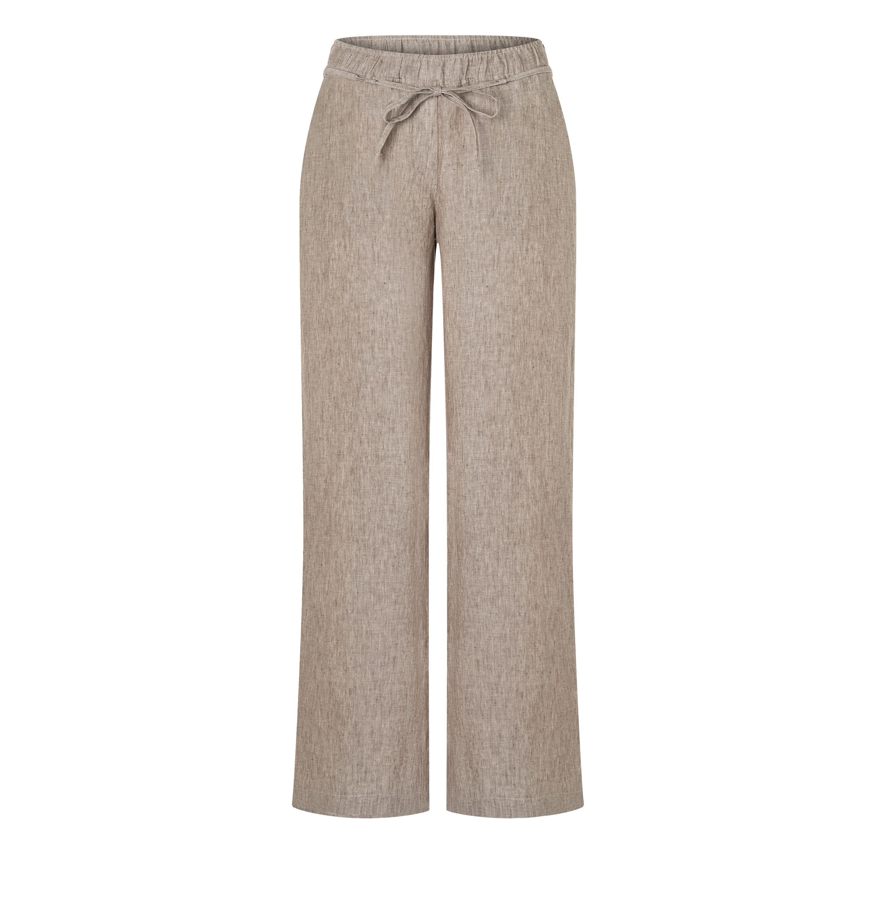 MAC JEANS - CHIARA BELT, Pure linen - Wide Fit - 3447-00-0294L-236M - braun