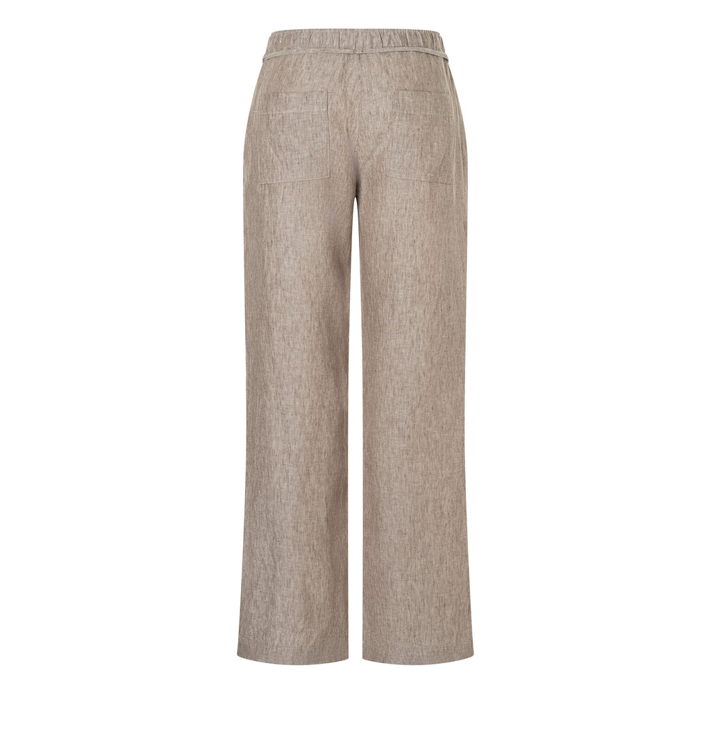 MAC JEANS - CHIARA BELT, Pure linen - Wide Fit - 3447-00-0294L-236M - braun