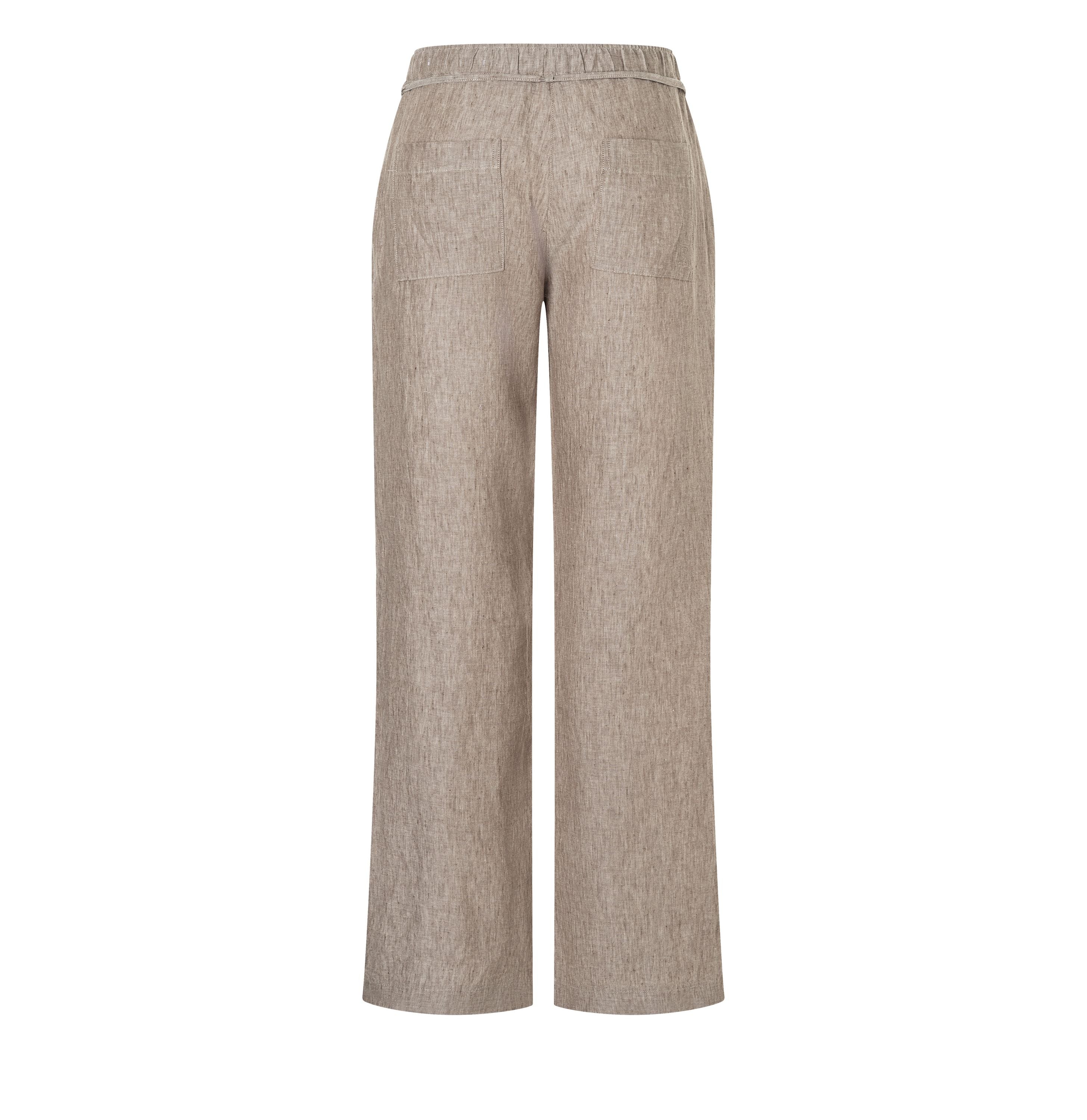MAC JEANS - CHIARA BELT, Pure linen - Wide Fit - 3447-00-0294L-236M - braun