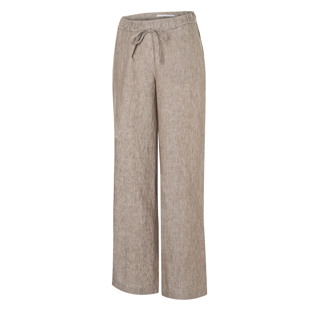 MAC JEANS - CHIARA BELT, Pure linen - Wide Fit - 3447-00-0294L-236M - braun