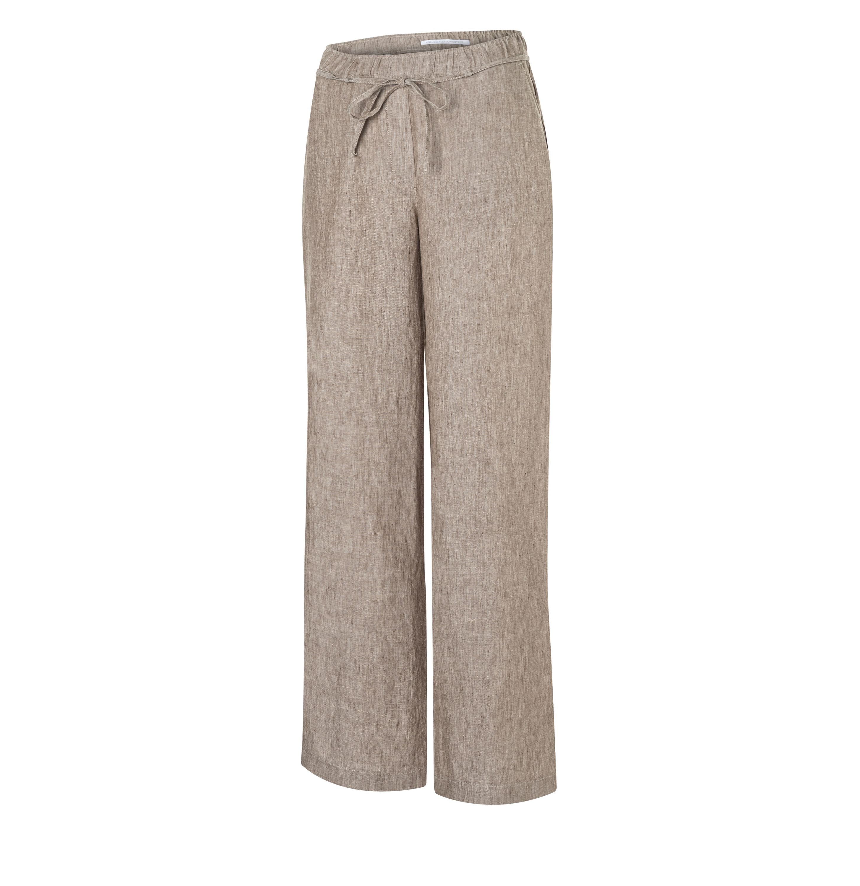 MAC JEANS - CHIARA BELT, Pure linen - Wide Fit - 3447-00-0294L-236M - braun