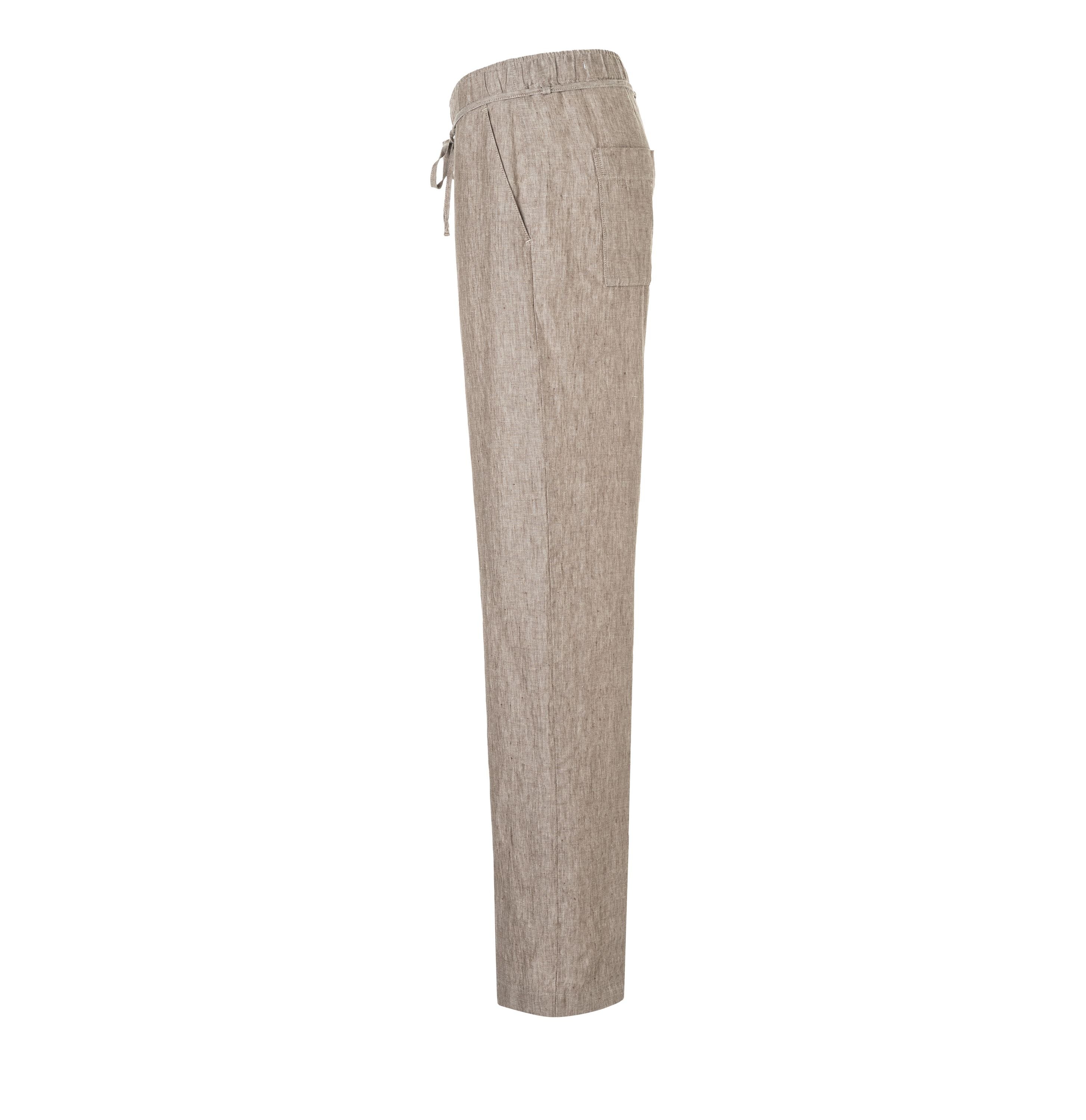 MAC JEANS - CHIARA BELT, Pure linen - Wide Fit - 3447-00-0294L-236M - braun