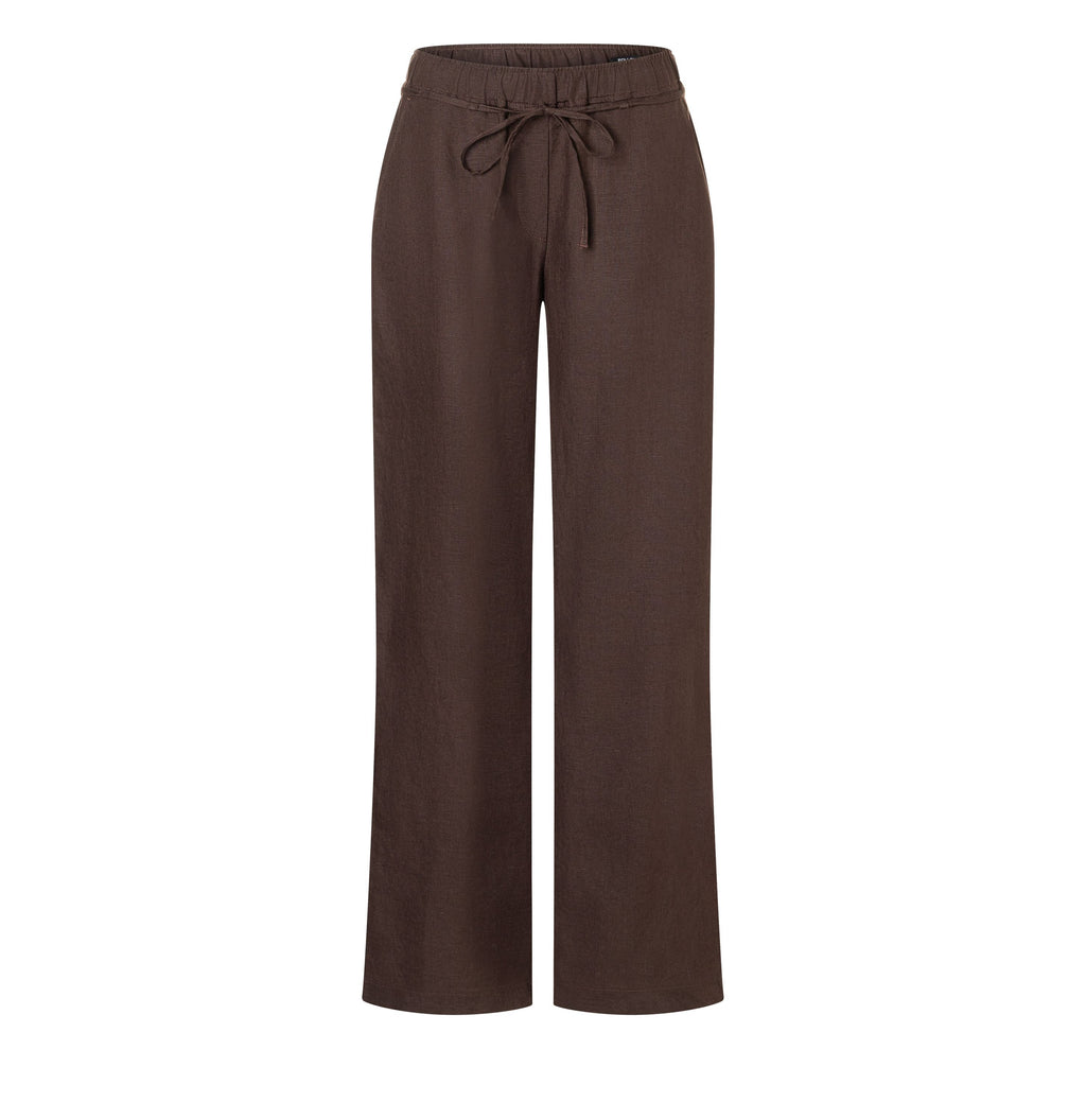 MAC JEANS - CHIARA BELT, Pure linen - Wide Fit - 3447-00-0294L-293 - braun
