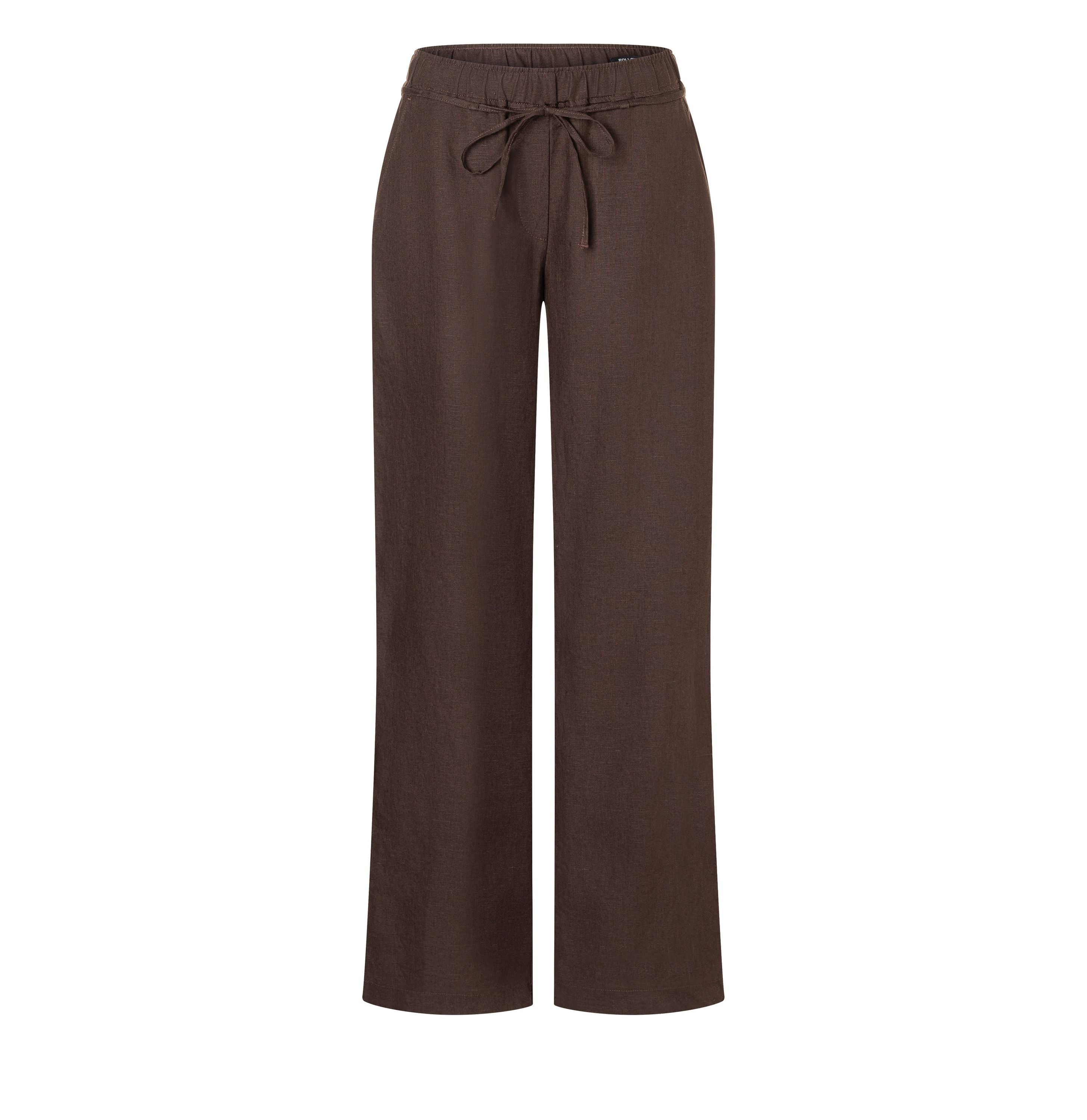 MAC JEANS - CHIARA BELT, Pure linen - Wide Fit - 3447-00-0294L-293 - braun