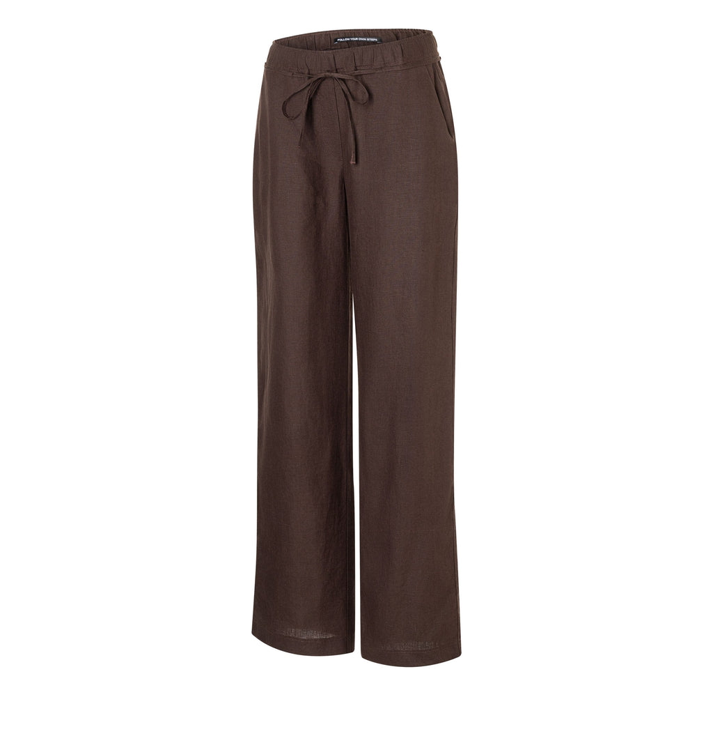 MAC JEANS - CHIARA BELT, Pure linen - Wide Fit - 3447-00-0294L-293 - braun