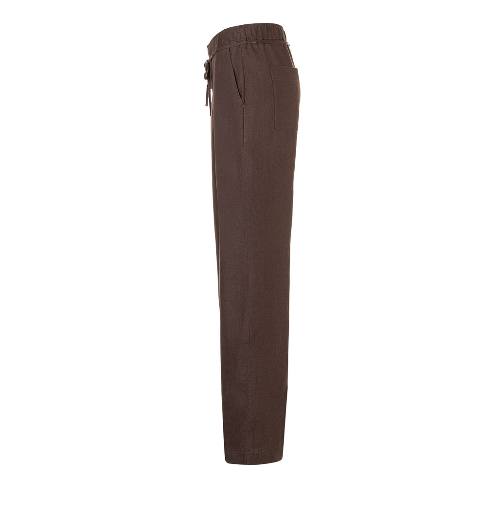 MAC JEANS - CHIARA BELT, Pure linen - Wide Fit - 3447-00-0294L-293 - braun