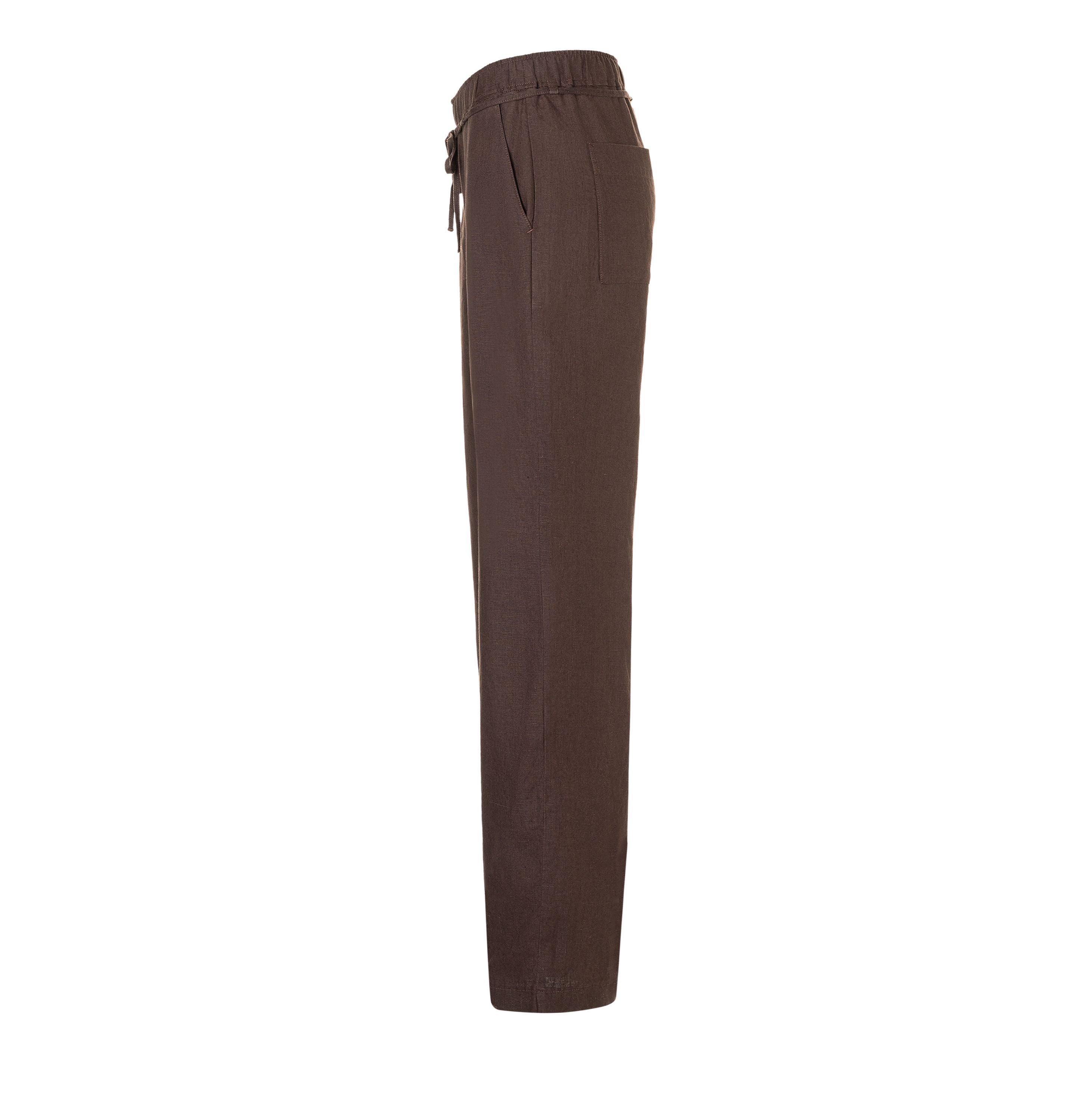 MAC JEANS - CHIARA BELT, Pure linen - Wide Fit - 3447-00-0294L-293 - braun
