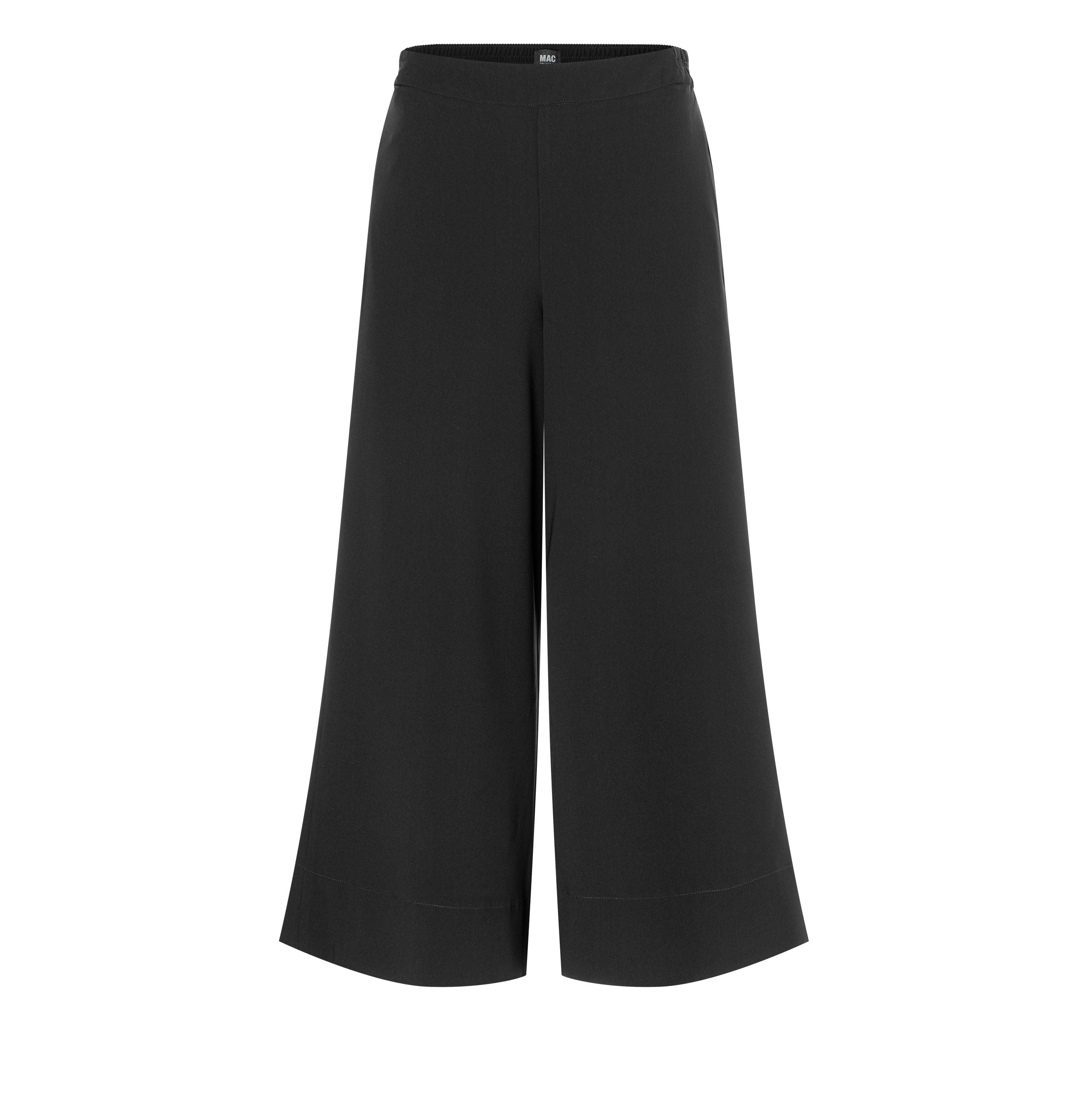 MAC JEANS - CORALIE, Floating crepe - Wide Fit - 3493-00-0231L-090 - schwarz