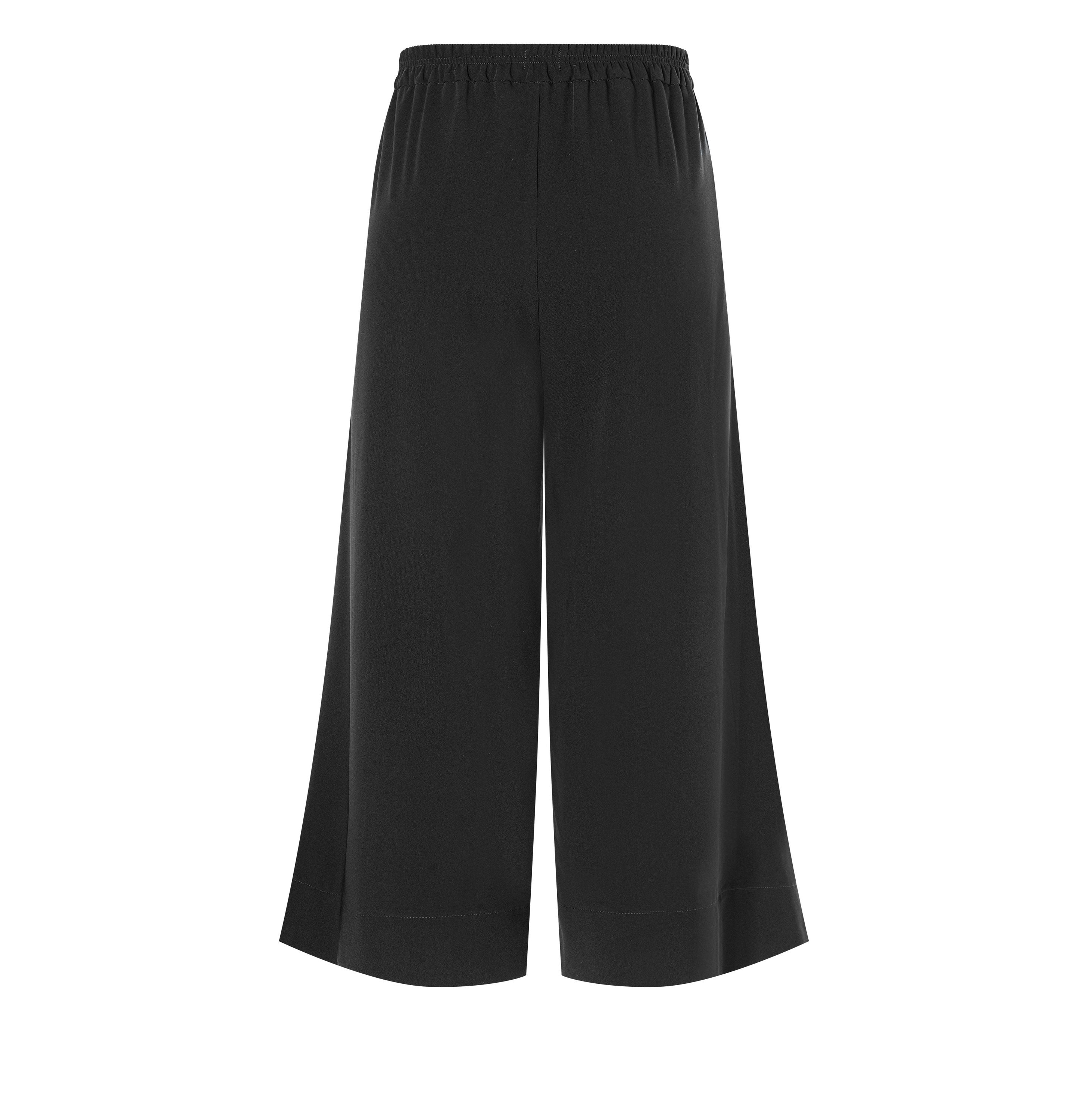 MAC JEANS - CORALIE, Floating crepe - Wide Fit - 3493-00-0231L-090 - schwarz