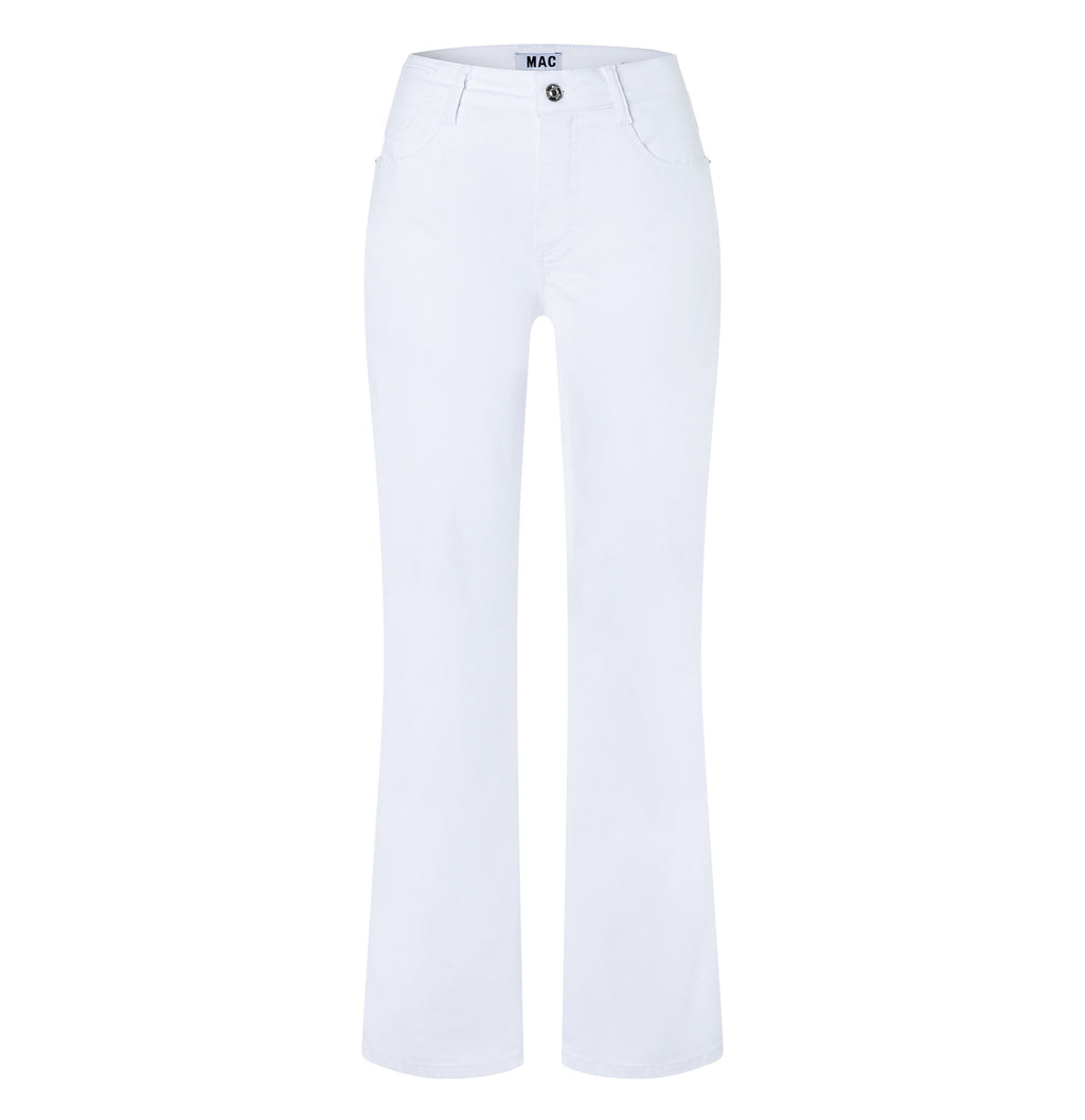 MAC JEANS - LAURA, Authentic High Stretch Gabardine - Flared Fit - 5225-00-0423L-010 - weiß