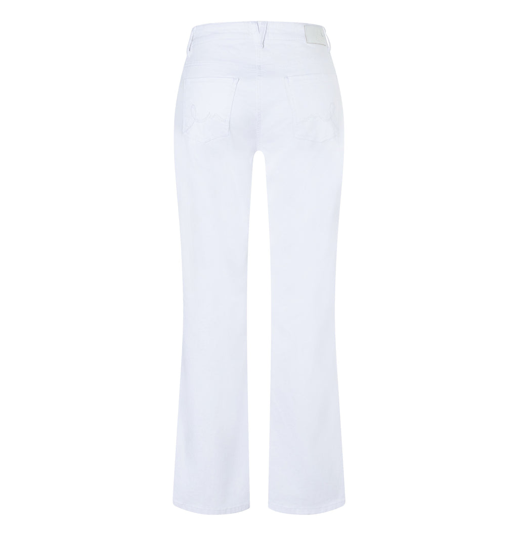 MAC JEANS - LAURA, Authentic High Stretch Gabardine - Flared Fit - 5225-00-0423L-010 - weiß