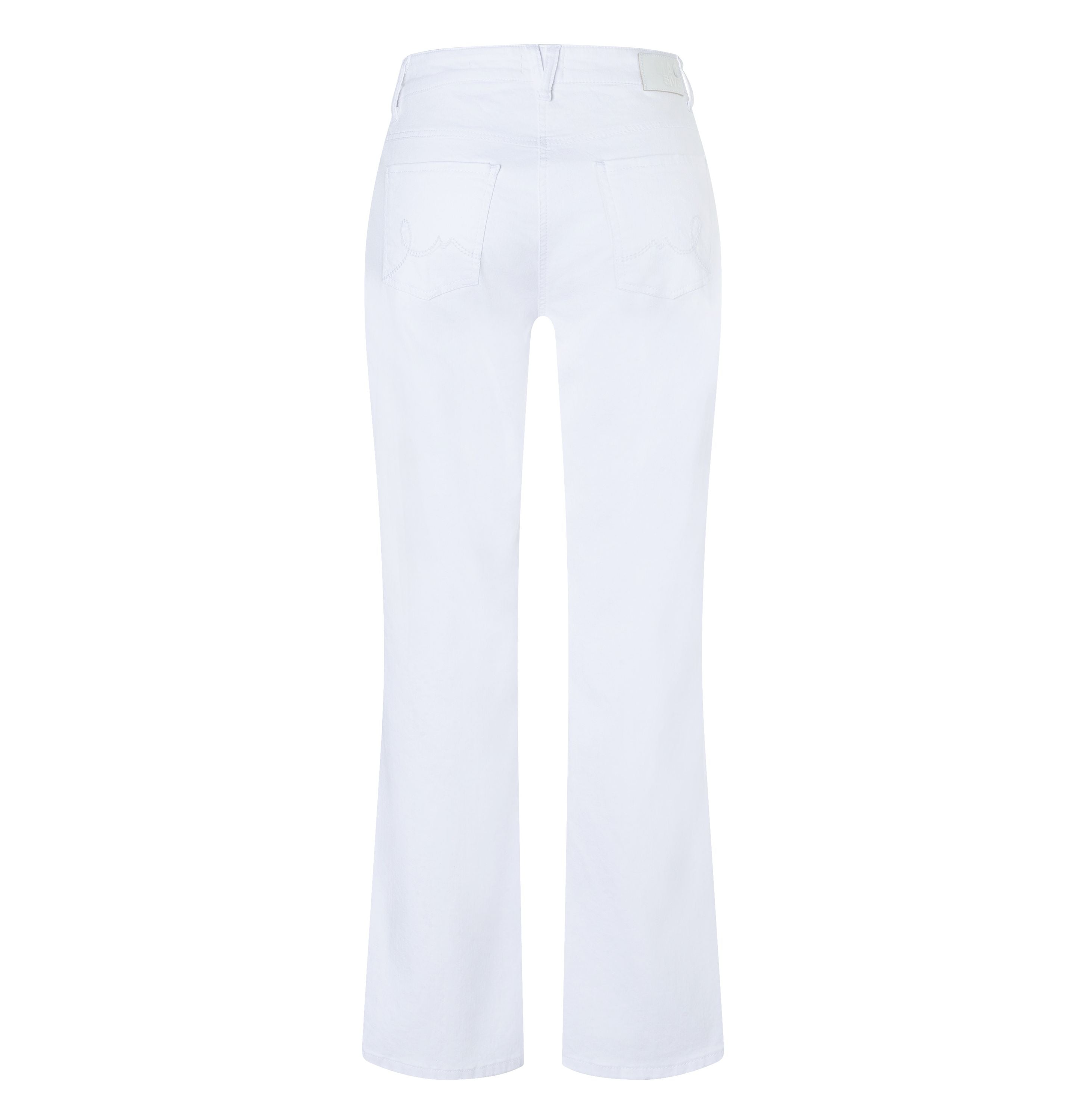 MAC JEANS - LAURA, Authentic High Stretch Gabardine - Flared Fit - 5225-00-0423L-010 - weiß