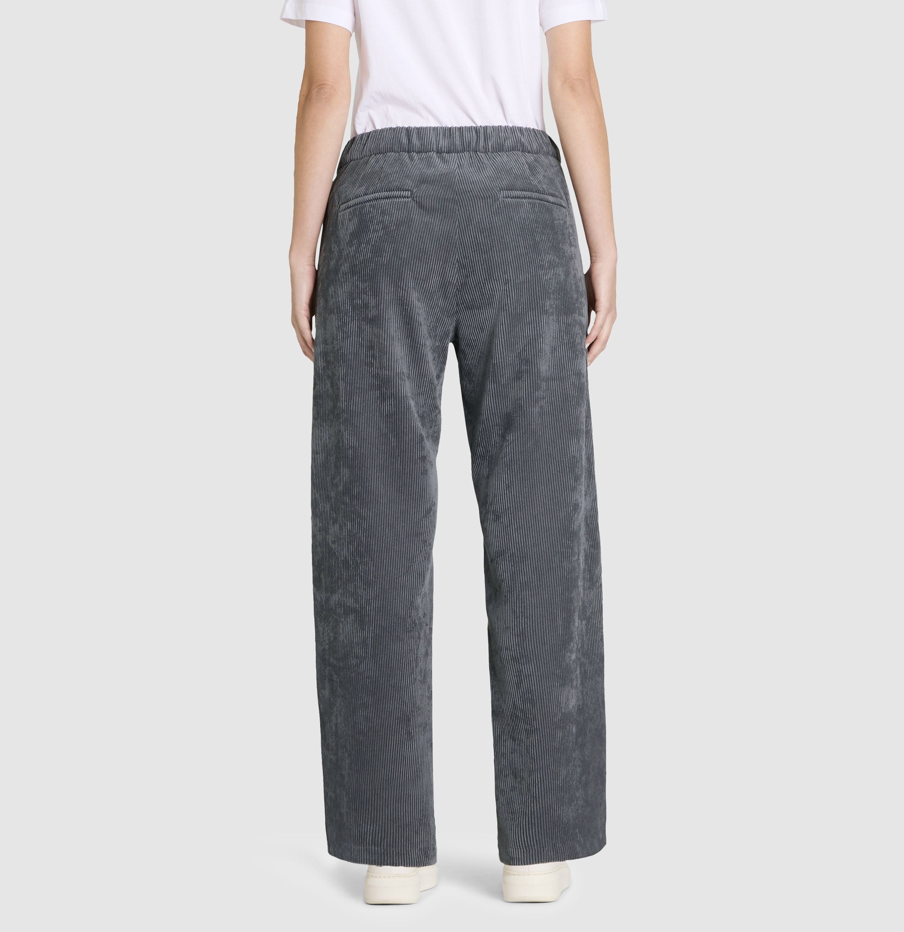 MAC JEANS - CHIARA, Fluid corduroy - Wide Fit - 3051-00-0410L-074 - grau