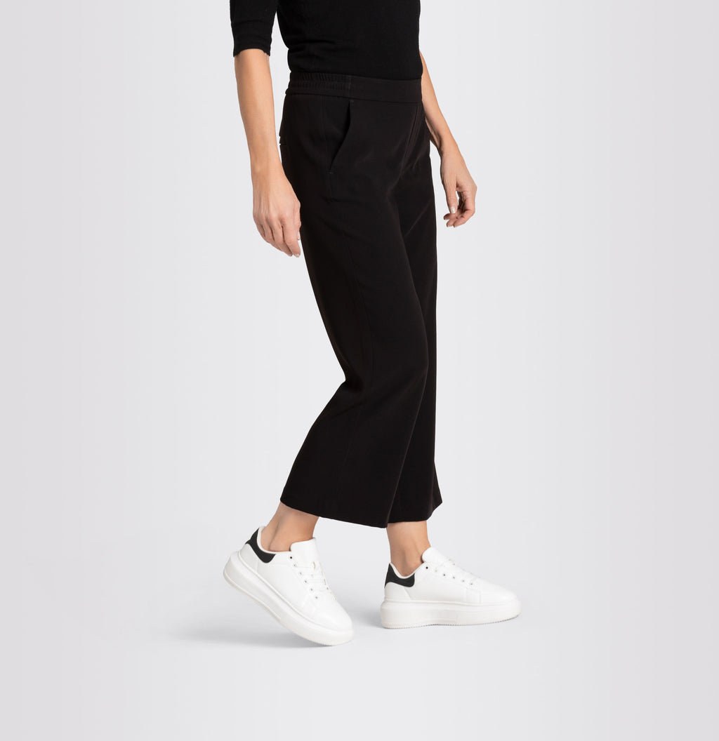 MAC JEANS - CHIARA, Floating crepe - Wide Fit - 2173-00-0231L-090 - schwarz