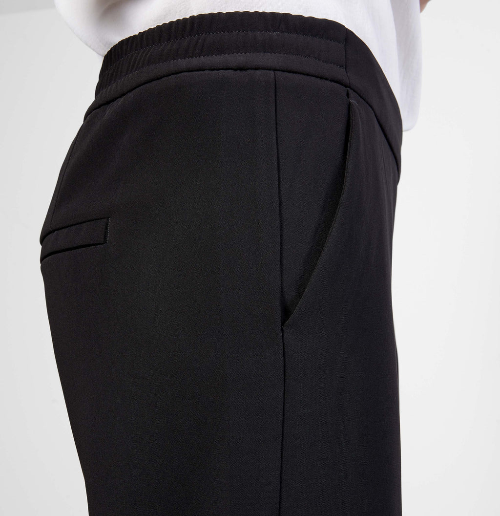MAC JEANS - CHIARA, Floating crepe - Wide Fit - 2173-00-0231L-090 - schwarz