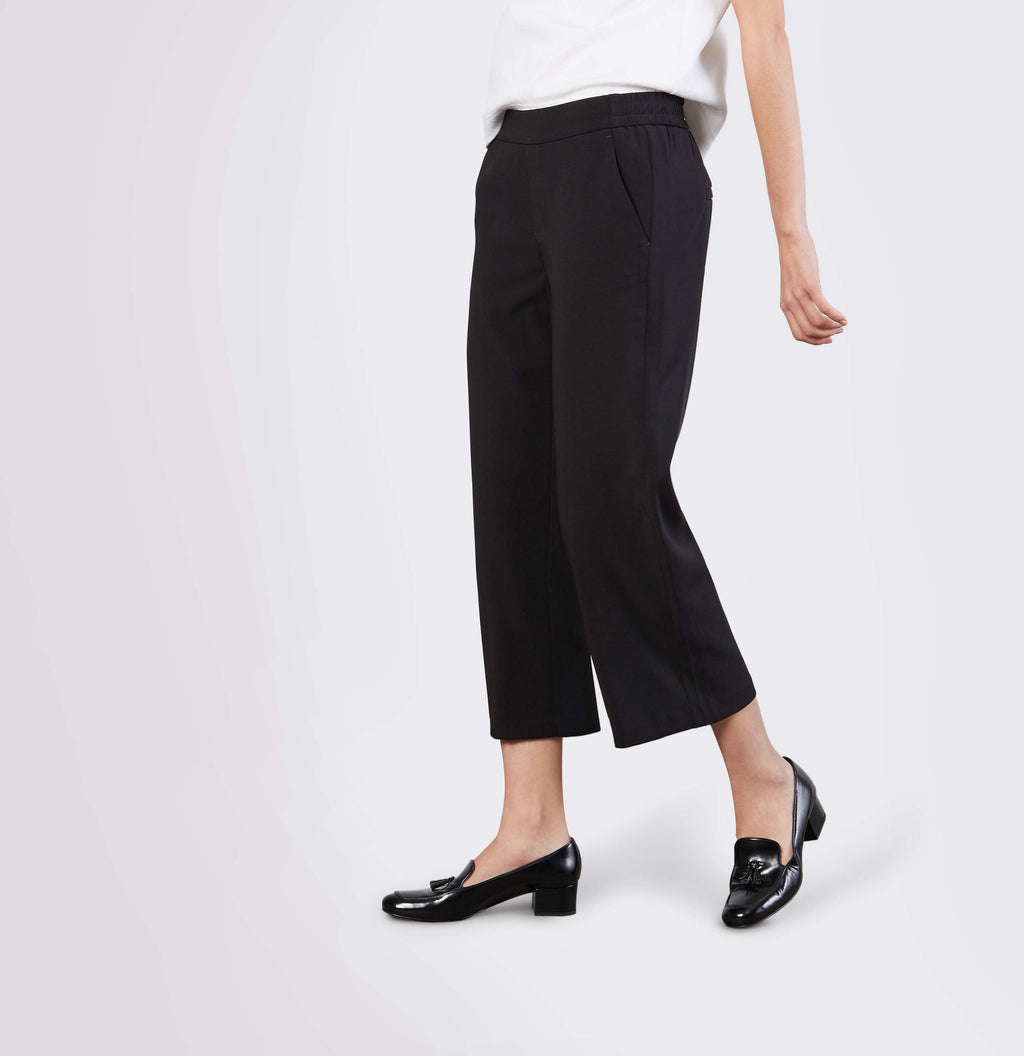 MAC JEANS - CHIARA, Floating crepe - Wide Fit - 2173-00-0231L-090 - schwarz