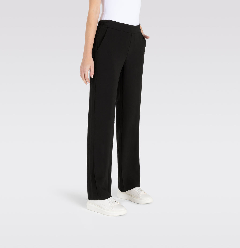 MAC JEANS - CHIARA, Floating crepe - Wide Fit - 2177-00-0231L-090 - schwarz