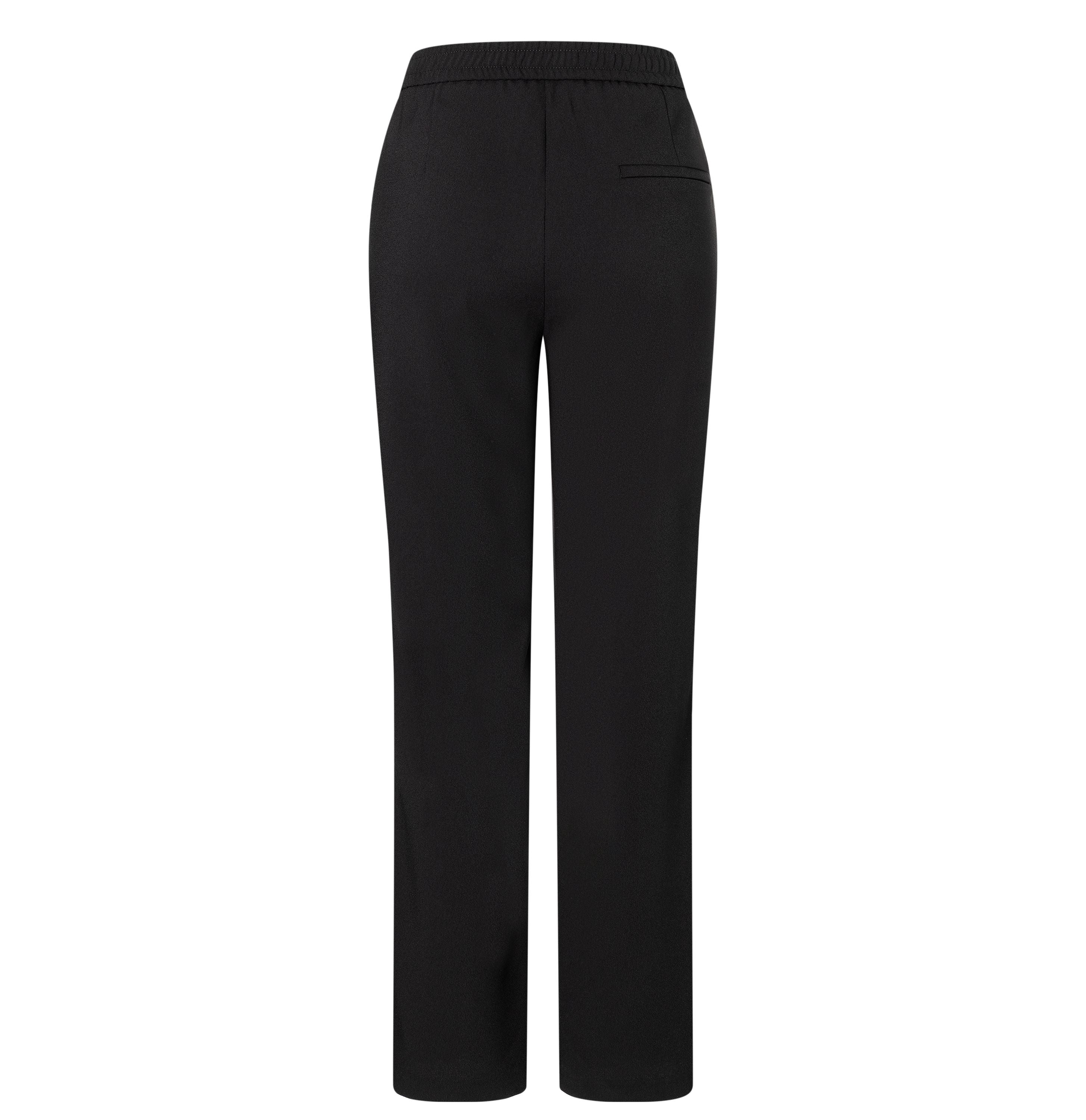 MAC JEANS - CHIARA, Floating crepe - Wide Fit - 2177-00-0231L-090 - schwarz