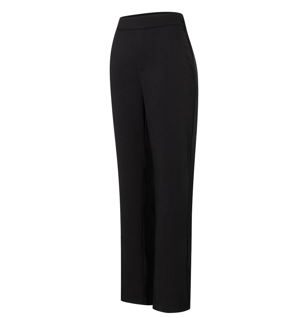 MAC JEANS - CHIARA, Floating crepe - Wide Fit - 2177-00-0231L-090 - schwarz