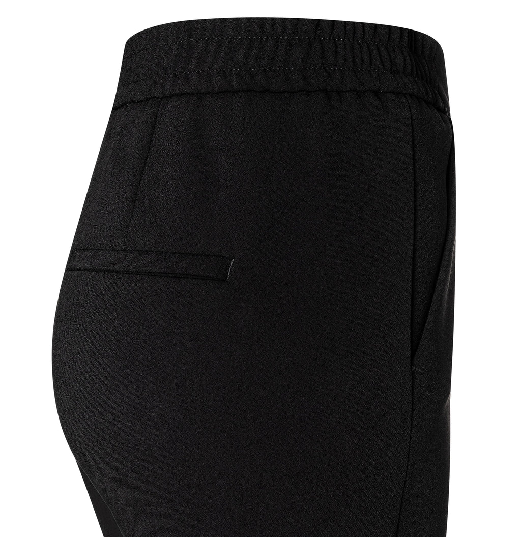 MAC JEANS - CHIARA, Floating crepe - Wide Fit - 2177-00-0231L-090 - schwarz