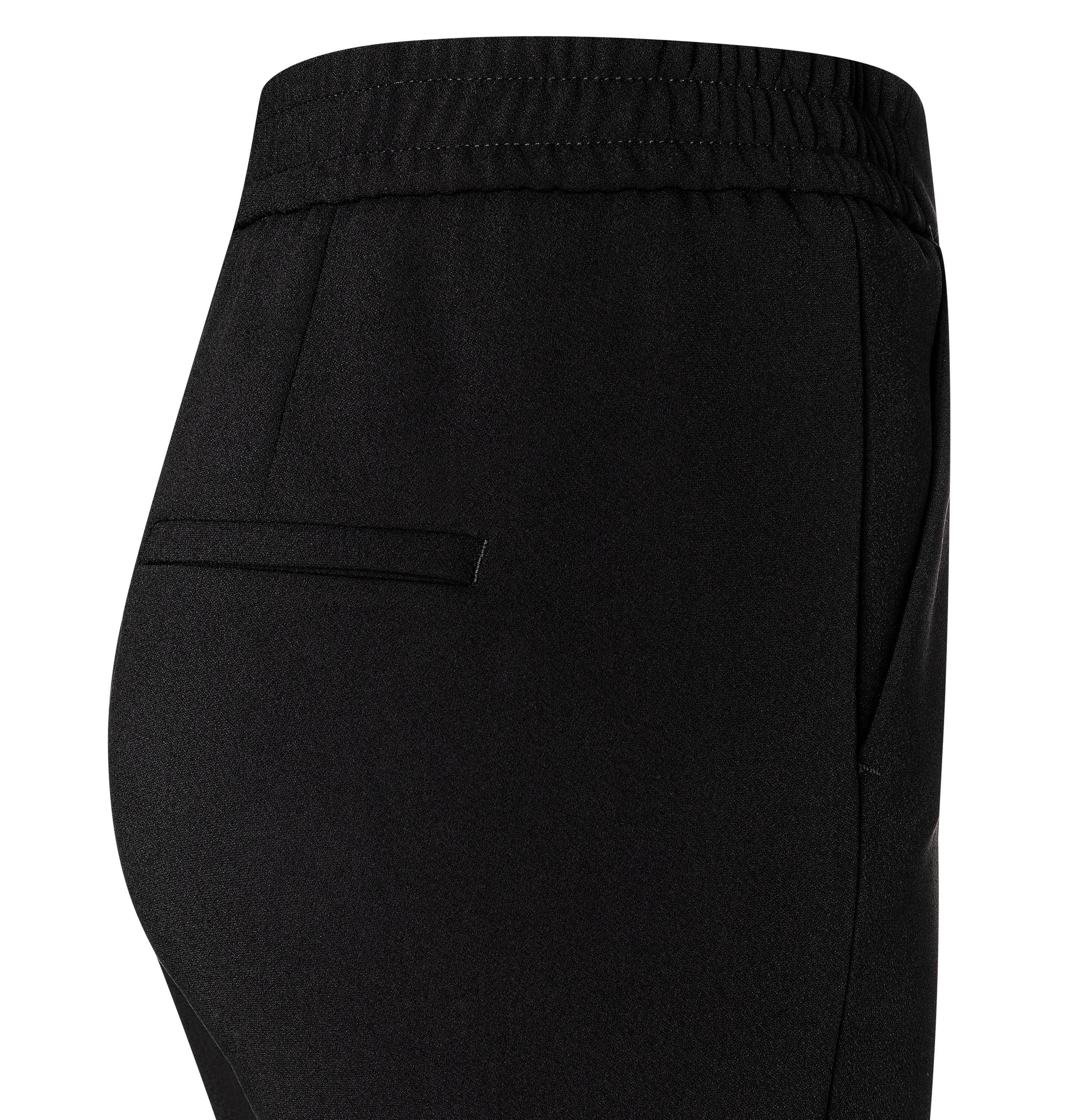 MAC JEANS - CHIARA, Floating crepe - Wide Fit - 2177-00-0231L-090 - schwarz