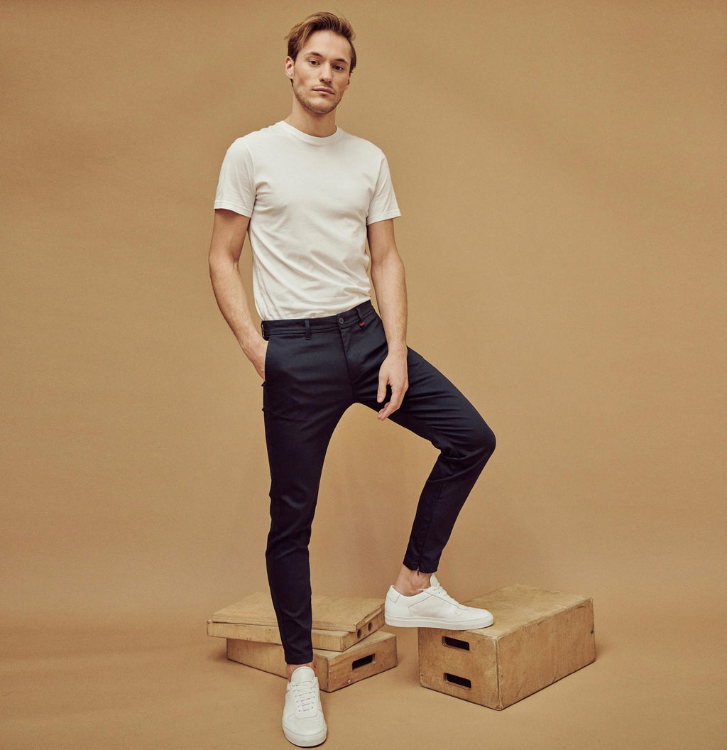 MAC JEANS - Griffin, Cotton Nylon Stretch - Tapered Fit - 6600-00-0762L-196 - blau