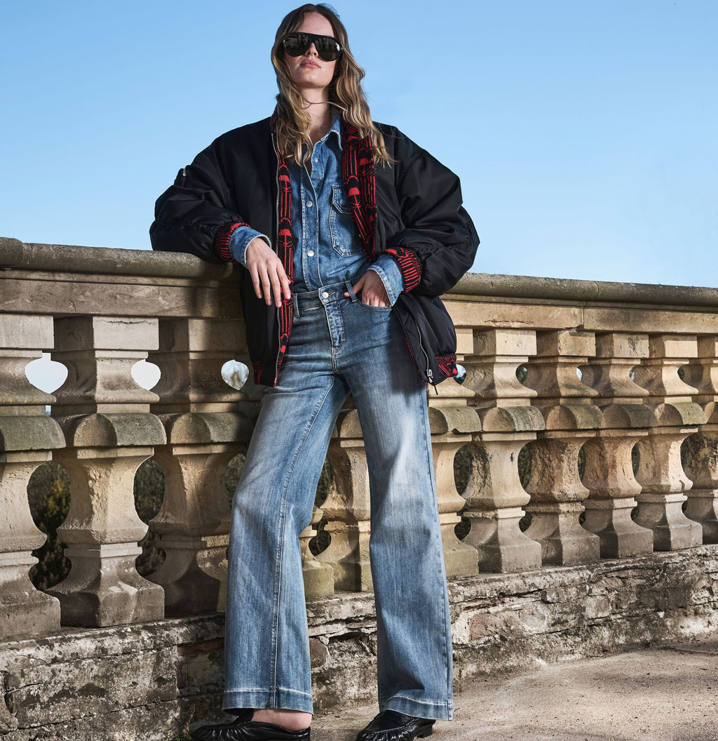 MAC JEANS - DREAM WIDE, Authentic mega flex - Wide Fit - 5439-90-0358L-D403 - blau