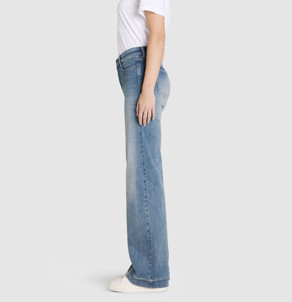 MAC JEANS - DREAM WIDE, Authentic mega flex - Wide Fit - 5439-90-0358L-D403 - blau