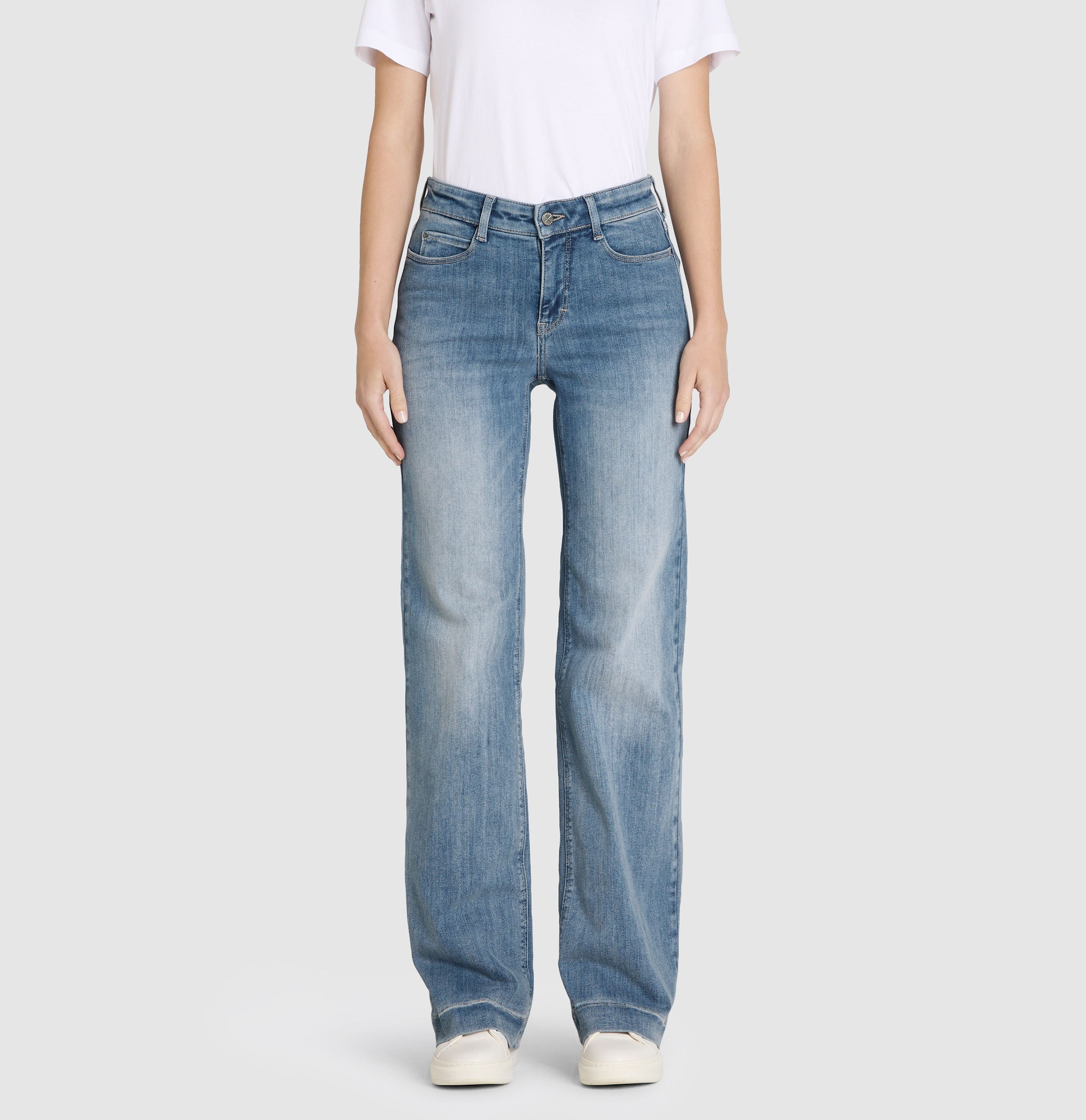 MAC JEANS - DREAM WIDE, Authentic mega flex - Wide Fit - 5439-90-0358L-D403 - blau