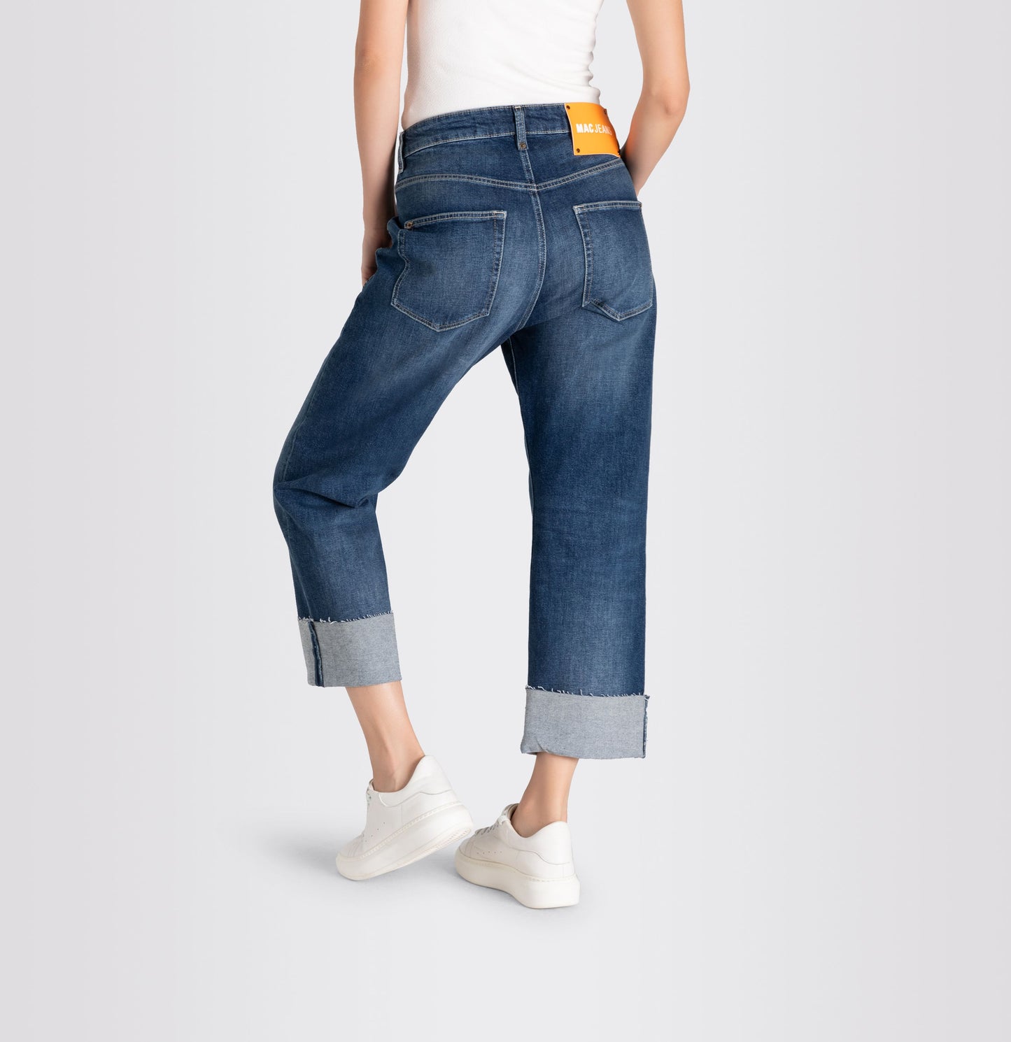 Mac Damen Hose Baggy Straight Authentic Denim 0361L231490 D530