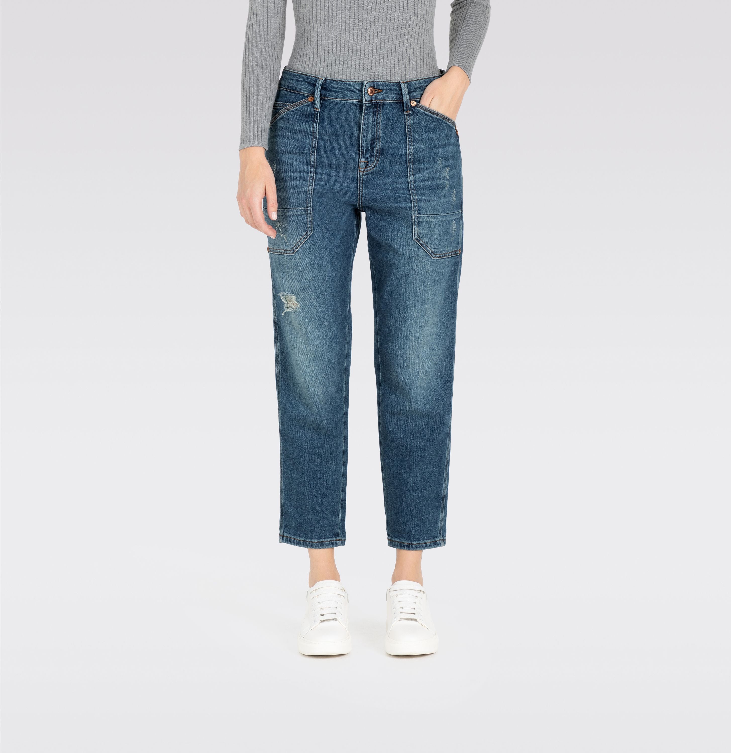 MAC JEANS - IOWA, Auth. comfort vintage denim - Relaxed Fit - 2803-90-0333L-D541 - blau
