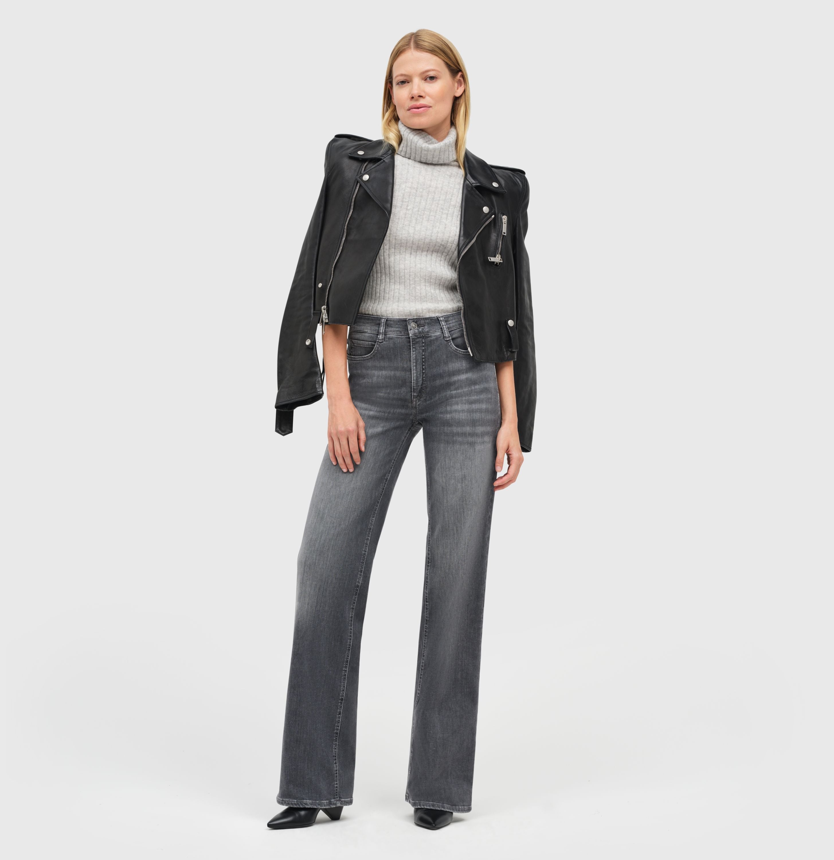 MAC JEANS - WIDE, Authentic Stretch Denim - Wide Fit - 5228-90-0387L-D901 - grau
