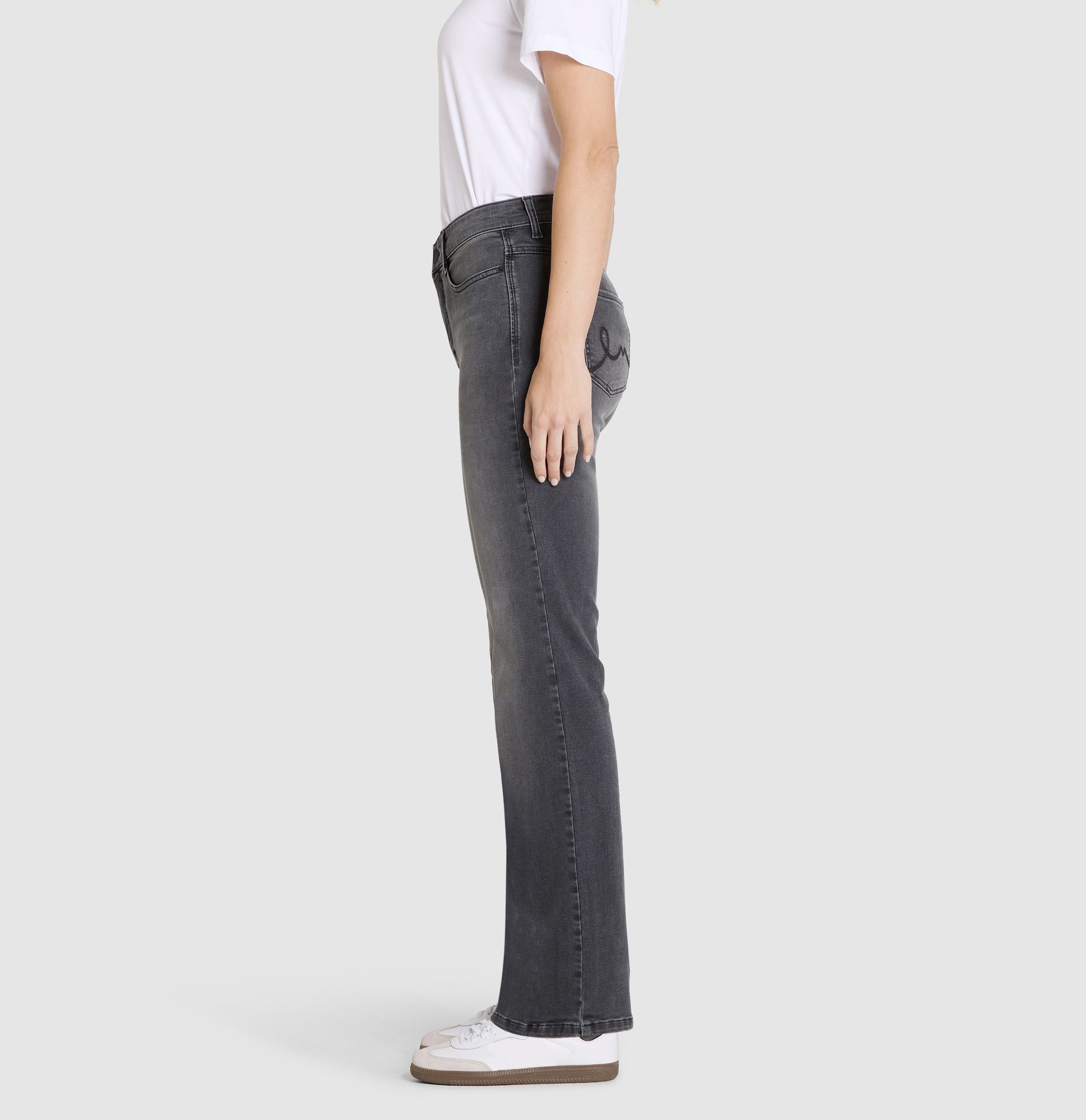 MAC JEANS - LAURA, Authentic Stretch Denim - Flared Fit - 5225-90-0387L-D910 - grau
