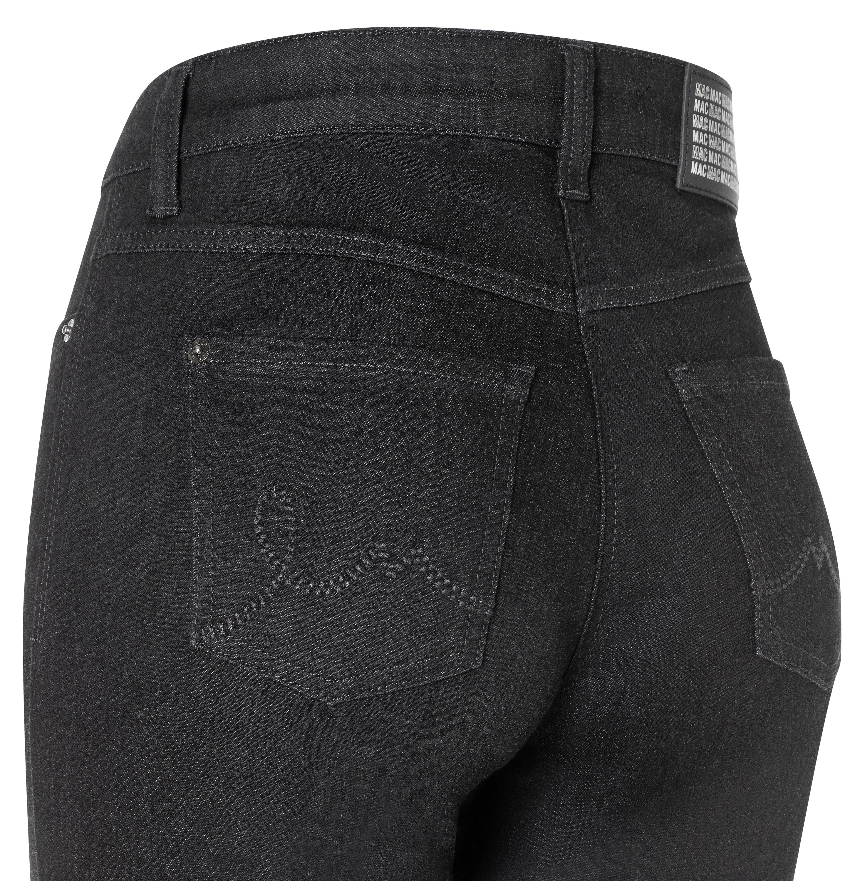 MAC JEANS - LAURA, Authentic Stretch Denim - Flared Fit - 5225-90-0387L-D999 - schwarz