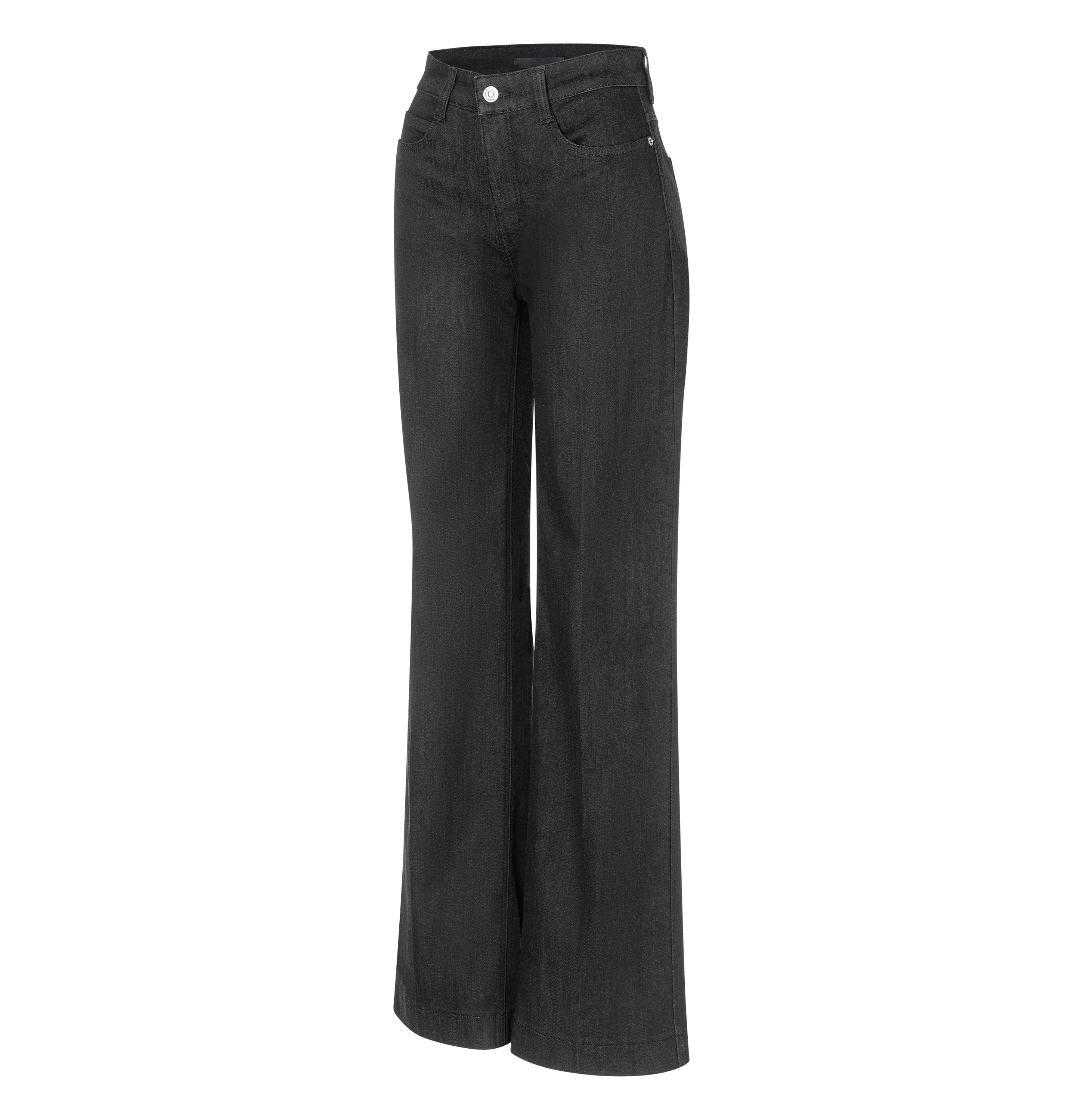 MAC JEANS - WIDE, Authentic Stretch Denim - Wide Fit - 5228-90-0387L-D999 - schwarz