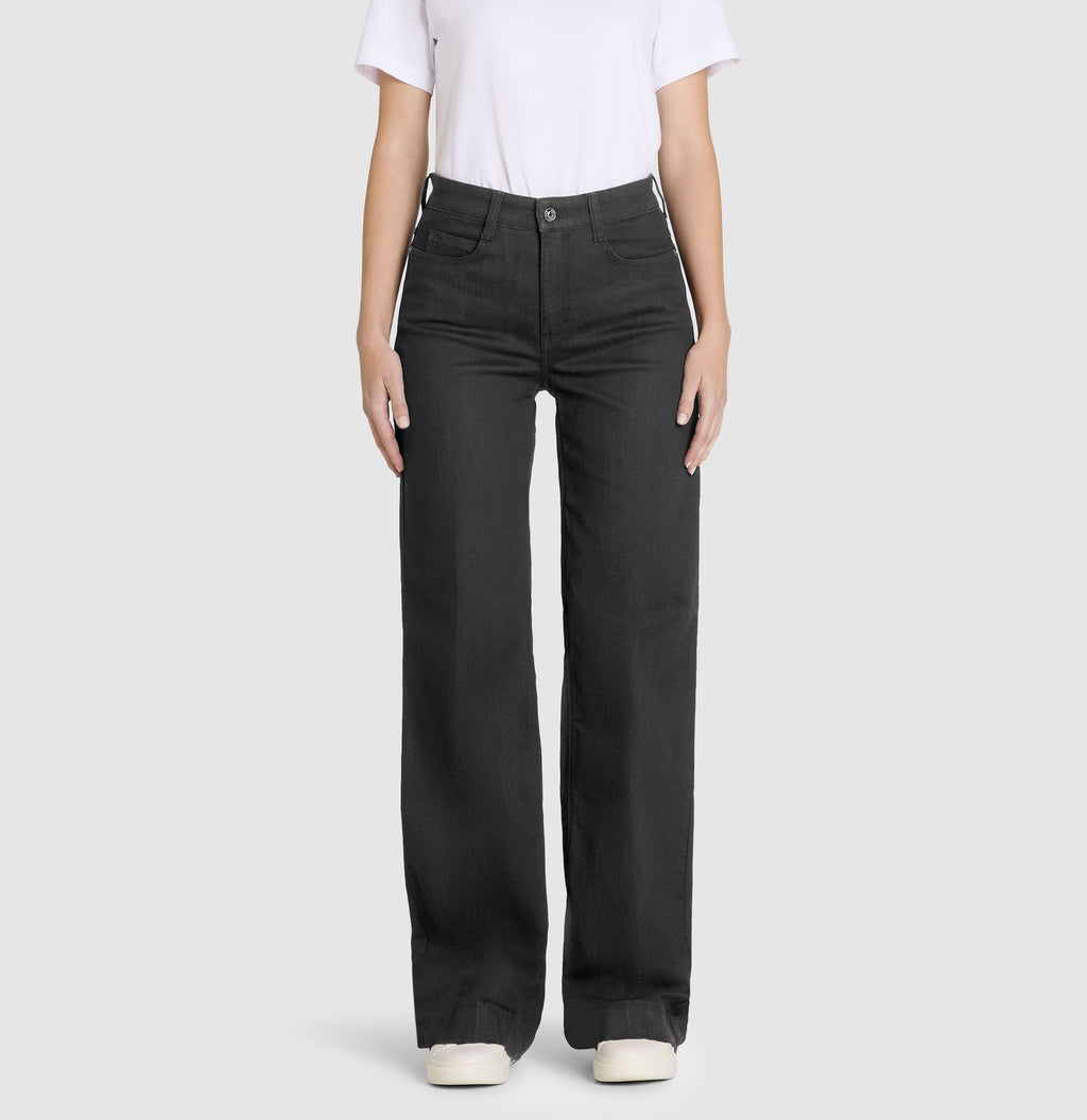 MAC JEANS - WIDE, Authentic Stretch Denim - Wide Fit - 5228-90-0387L-D999 - schwarz