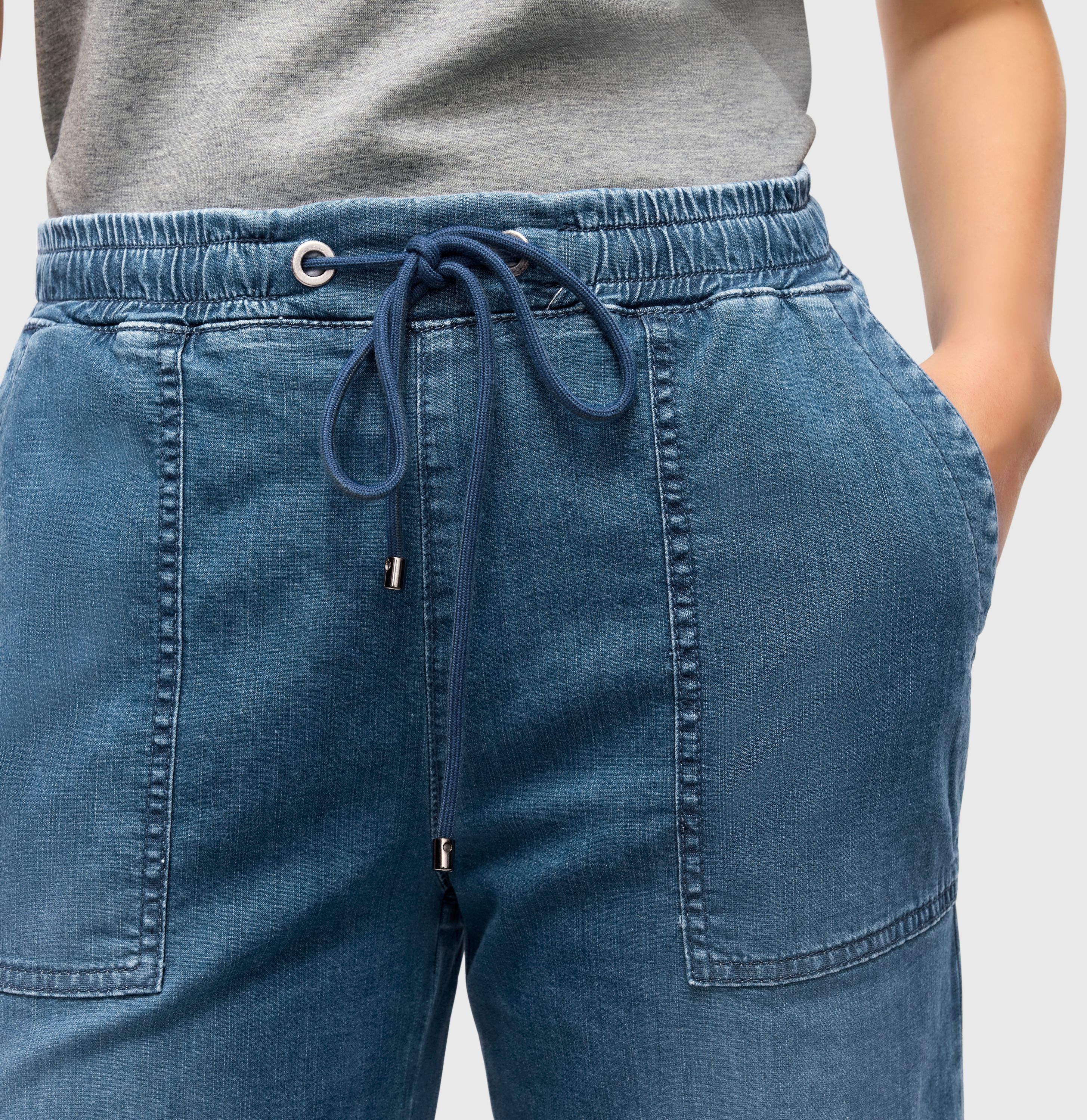 MAC JEANS - CULOTTE, Super soft summer denim -  - 2787-90-0352L-D447 - blau