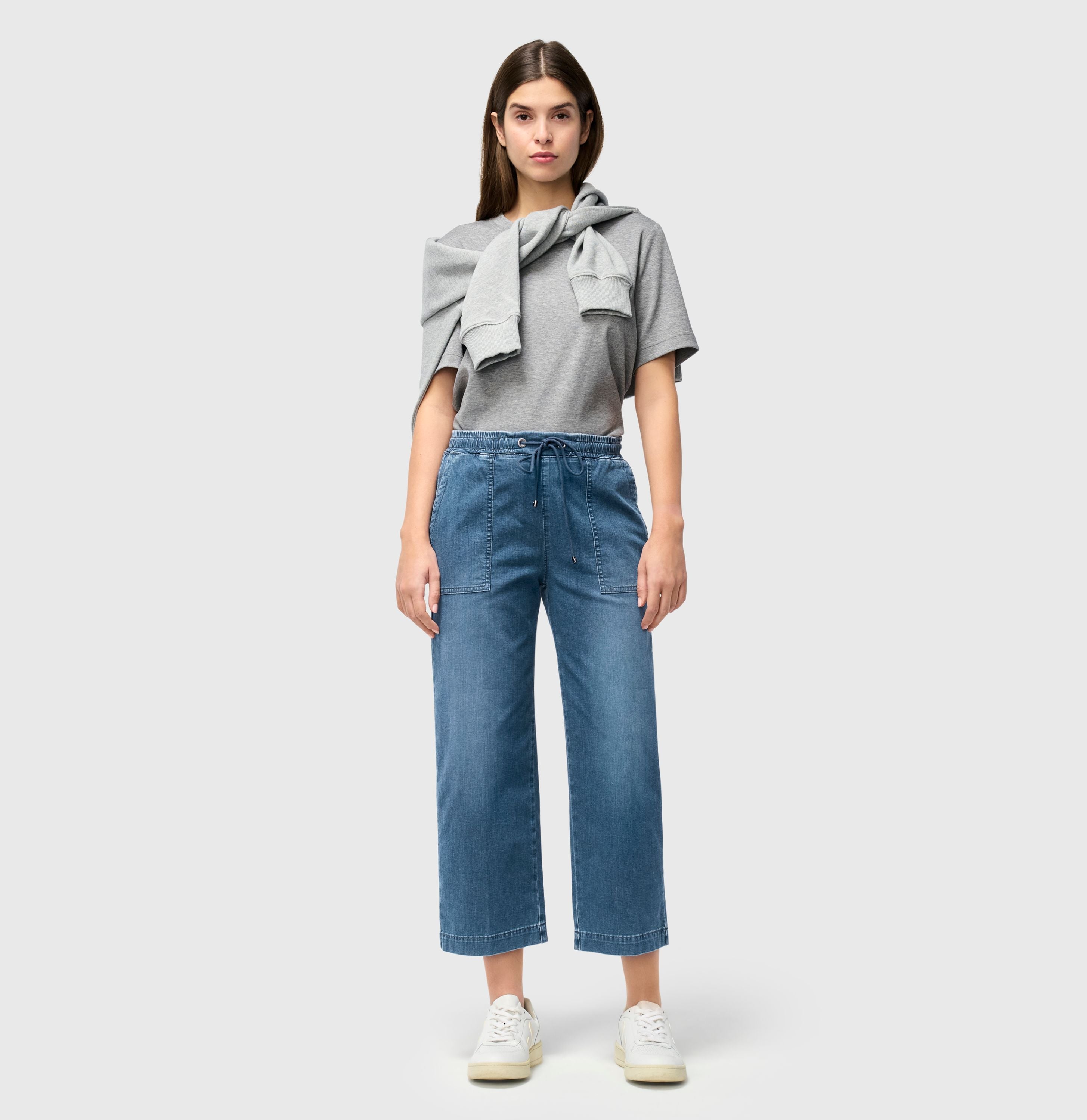 MAC JEANS - CULOTTE, Super soft summer denim -  - 2787-90-0352L-D447 - blau
