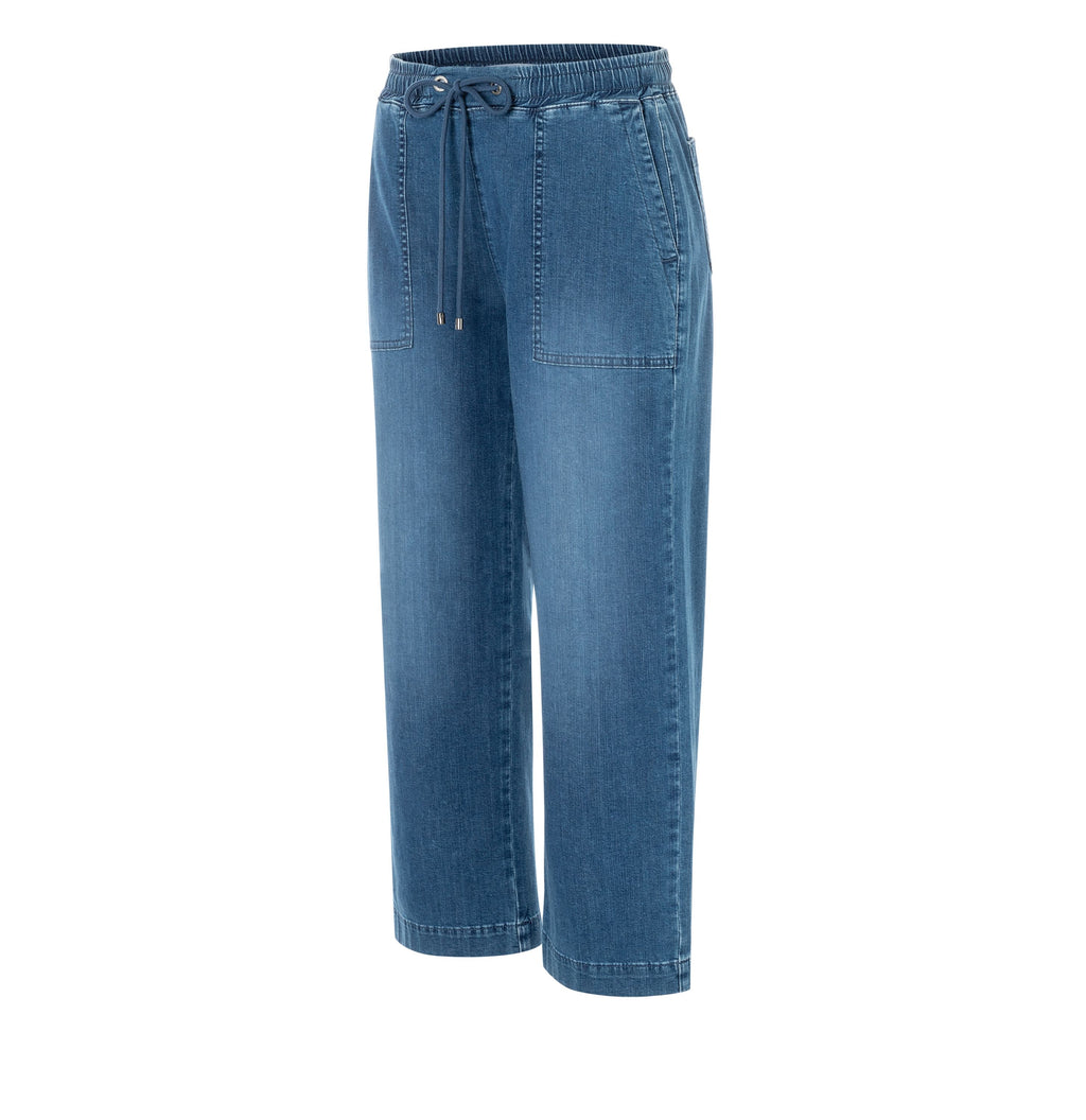 MAC JEANS - CULOTTE, Super soft summer denim -  - 2787-90-0352L-D447 - blau